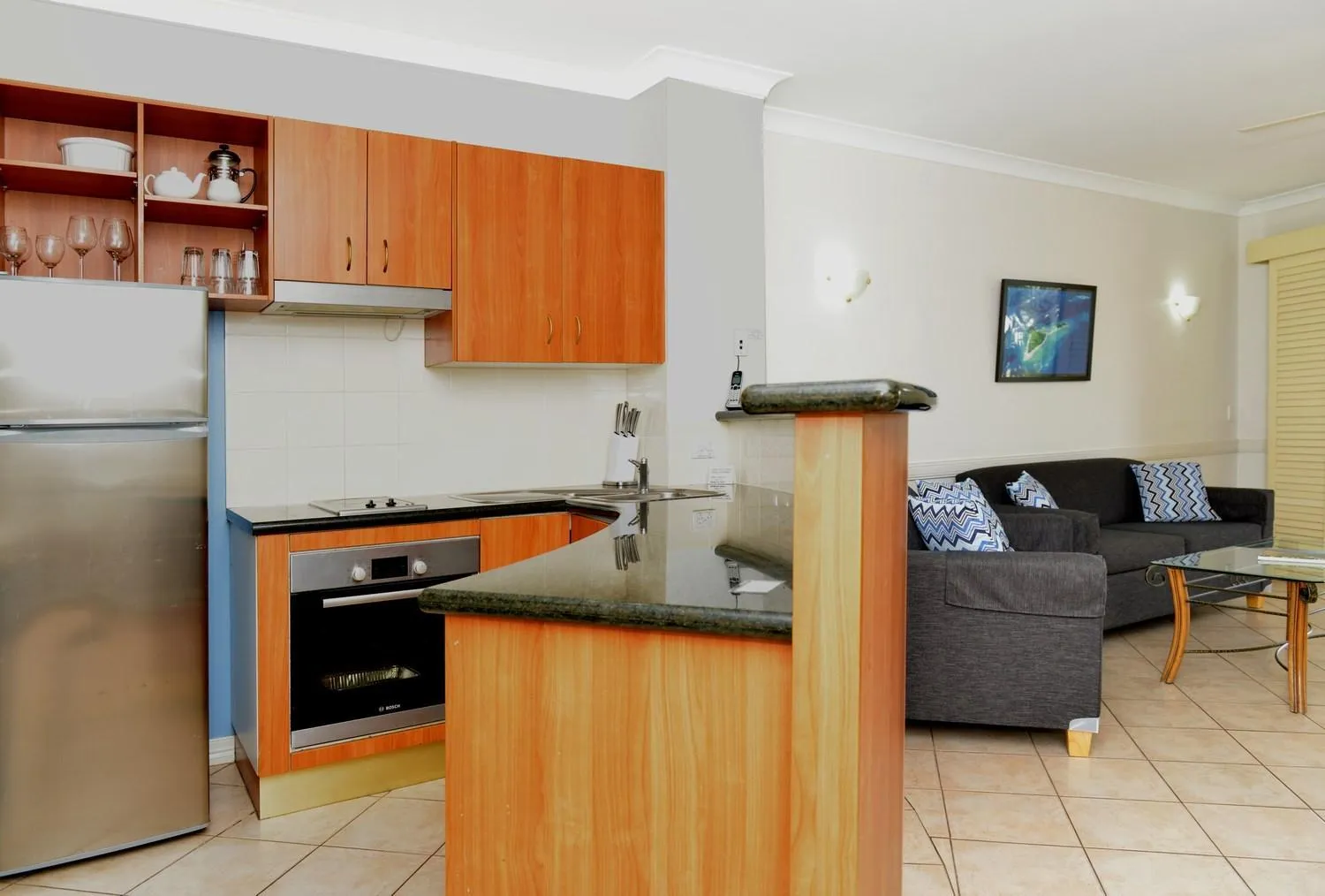 Kitchen or kitchenette in Waterfront Terraces