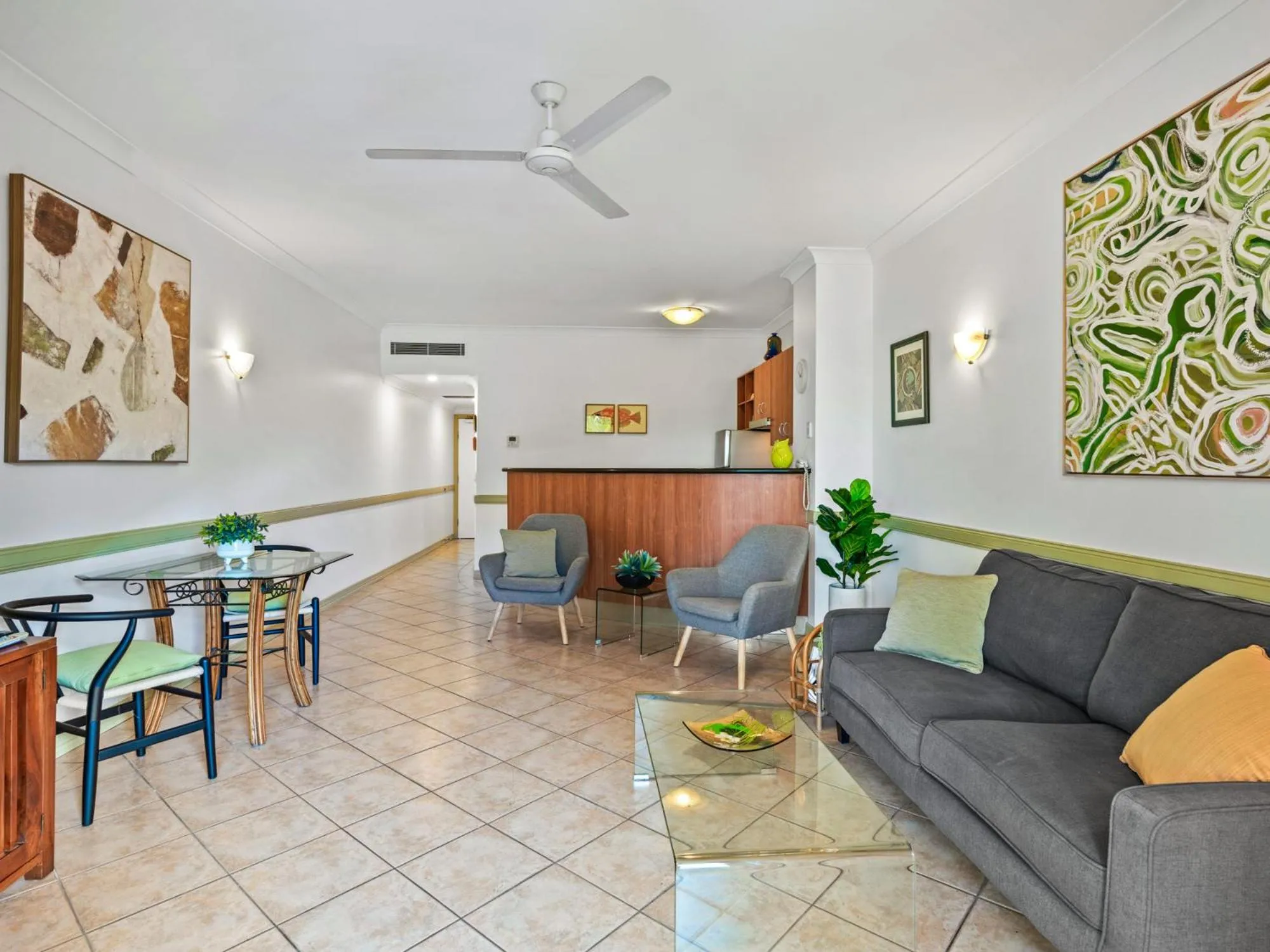 Living room in Waterfront Terraces