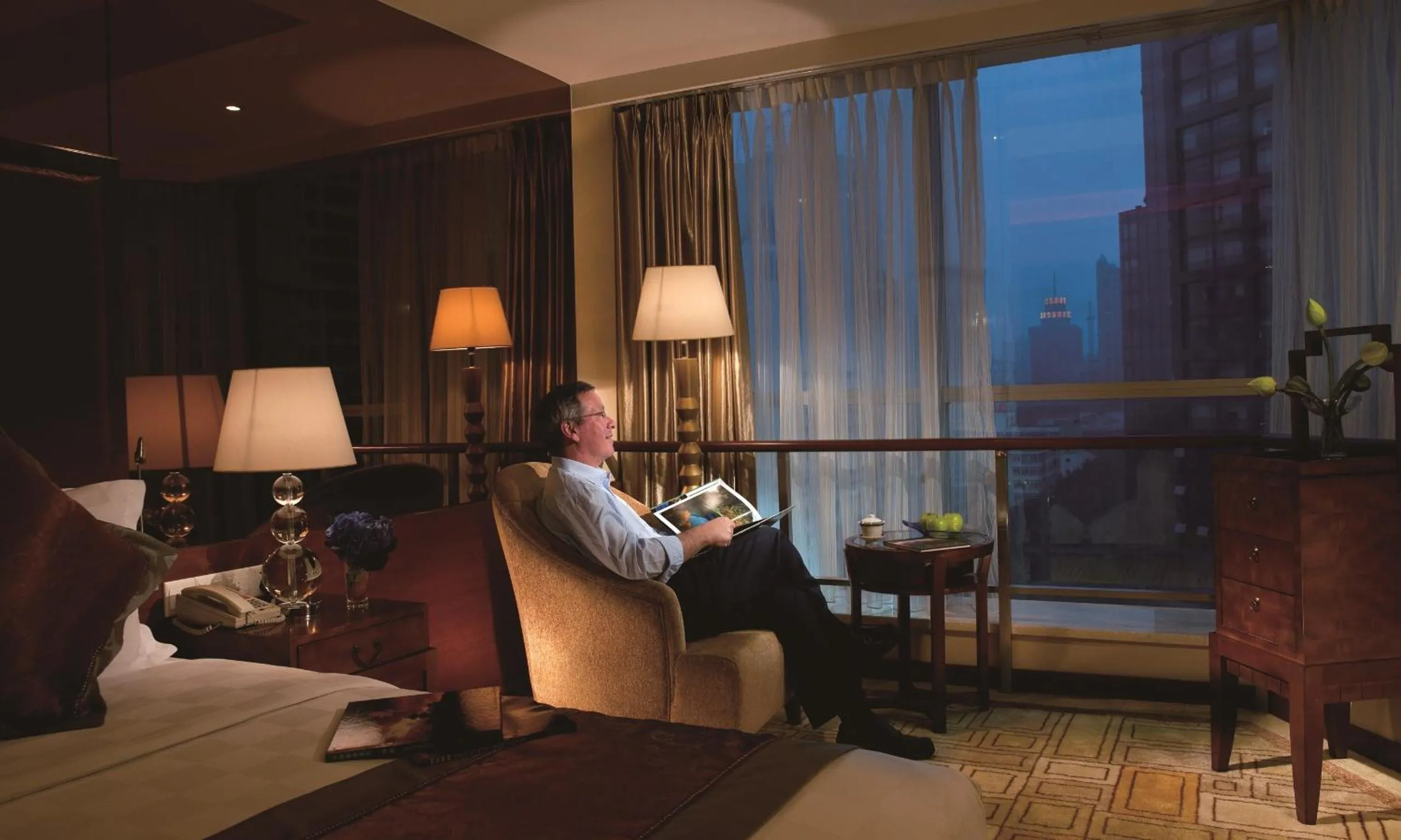 Seating area in Chengdu Tianfu Sunshine Hotel
