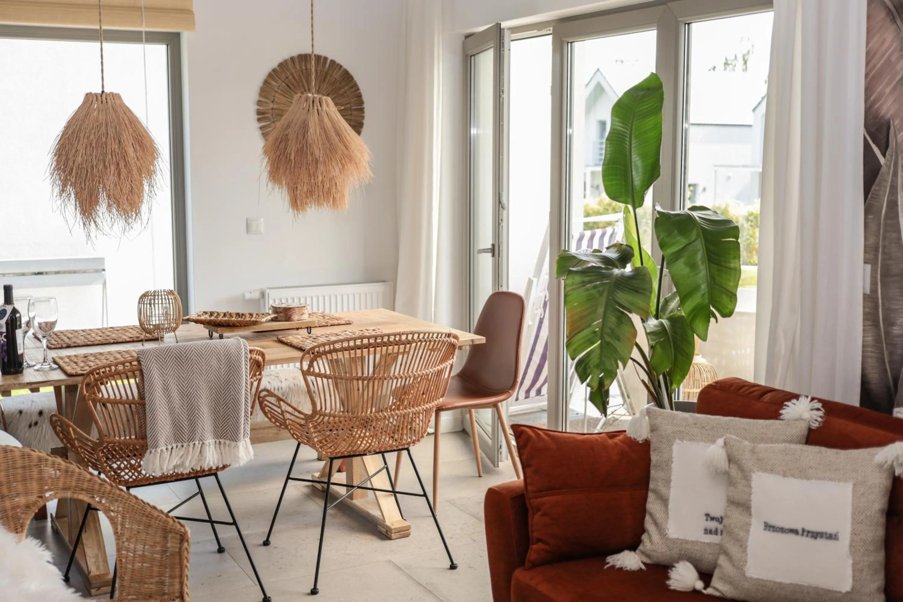 Living room in KOMFORTOWE DOMKI Brzozowa Przystań nad morzem we Władysławowie