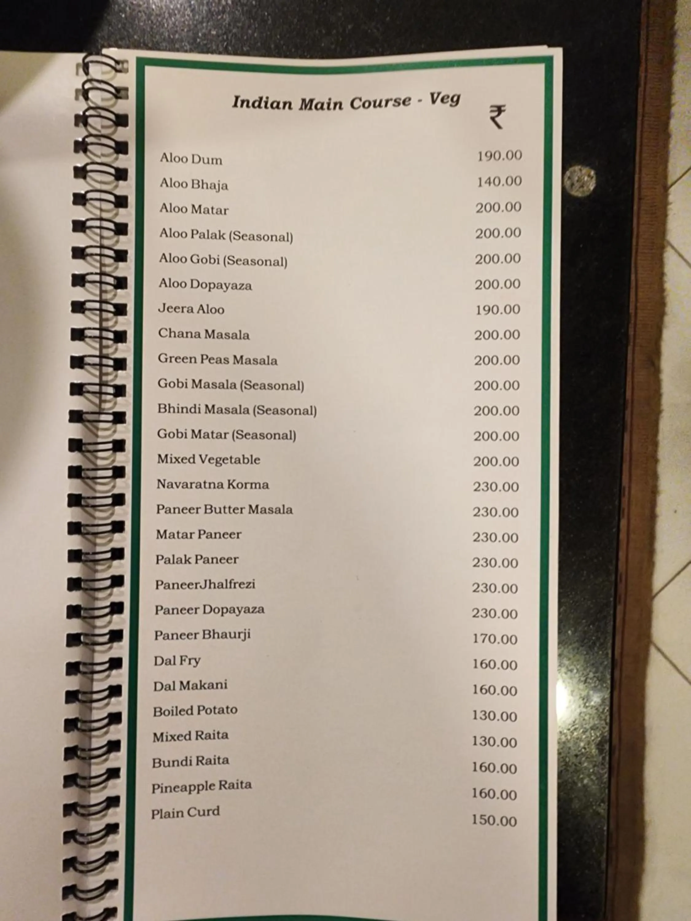 Food in Park Palace Hotel