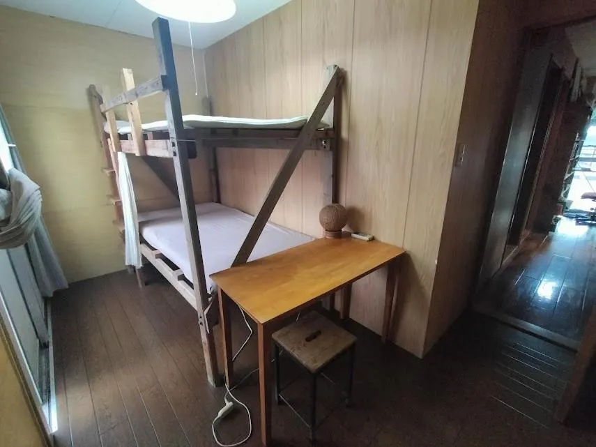 Bed in Minshuku Agaihama