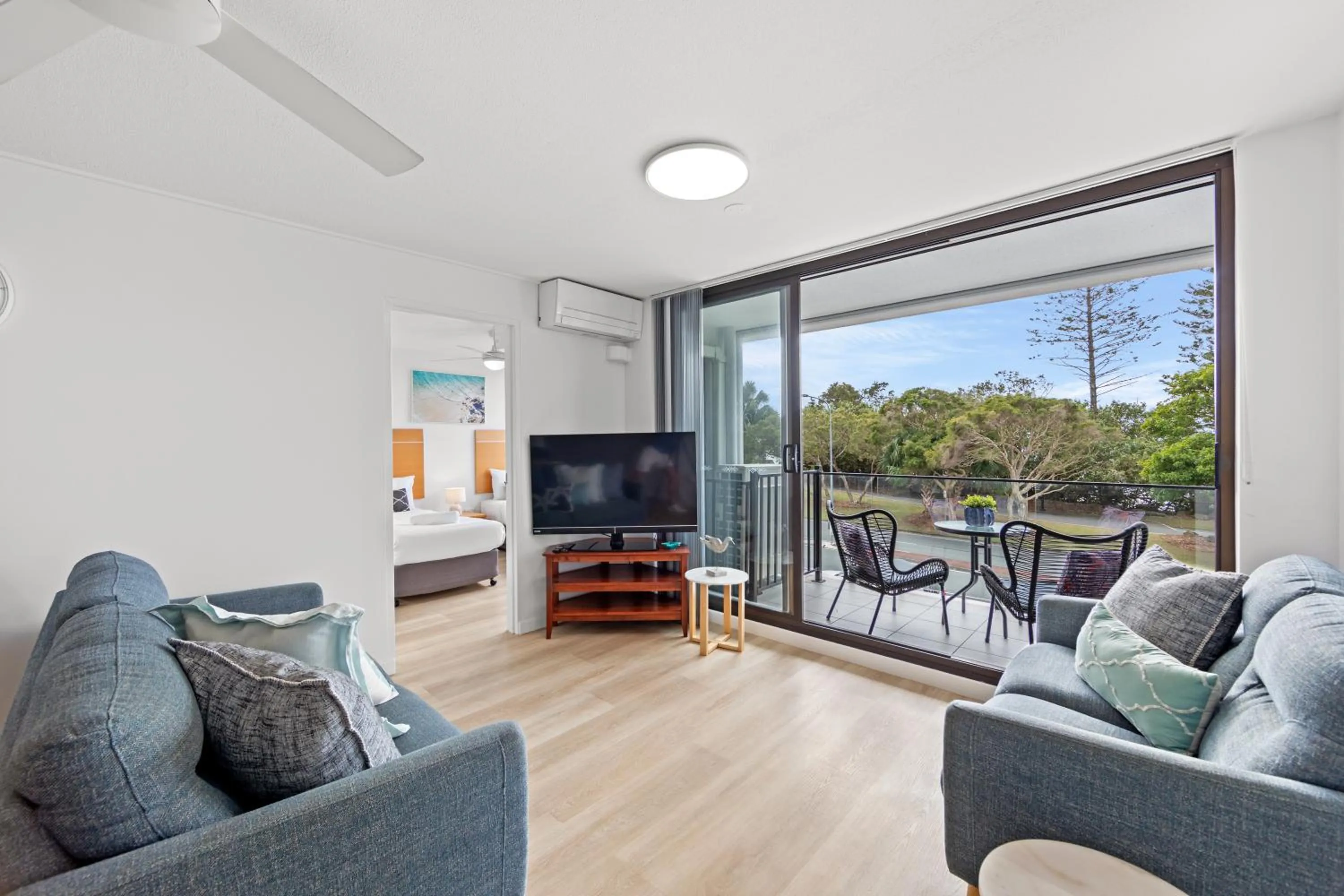 Living room in Windward Apartments