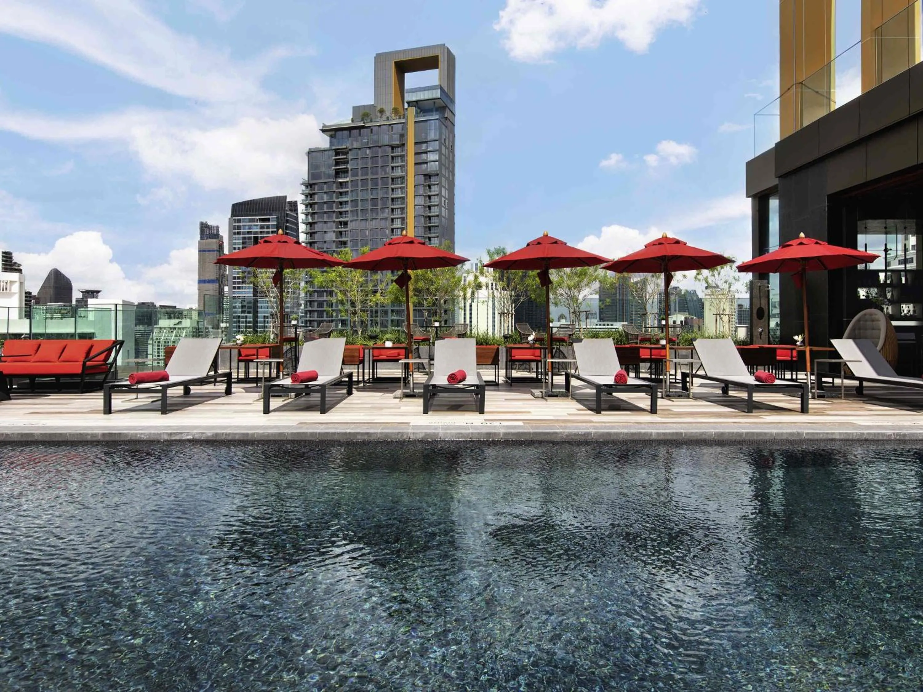 Pool view in Novotel Bangkok Sukhumvit 4