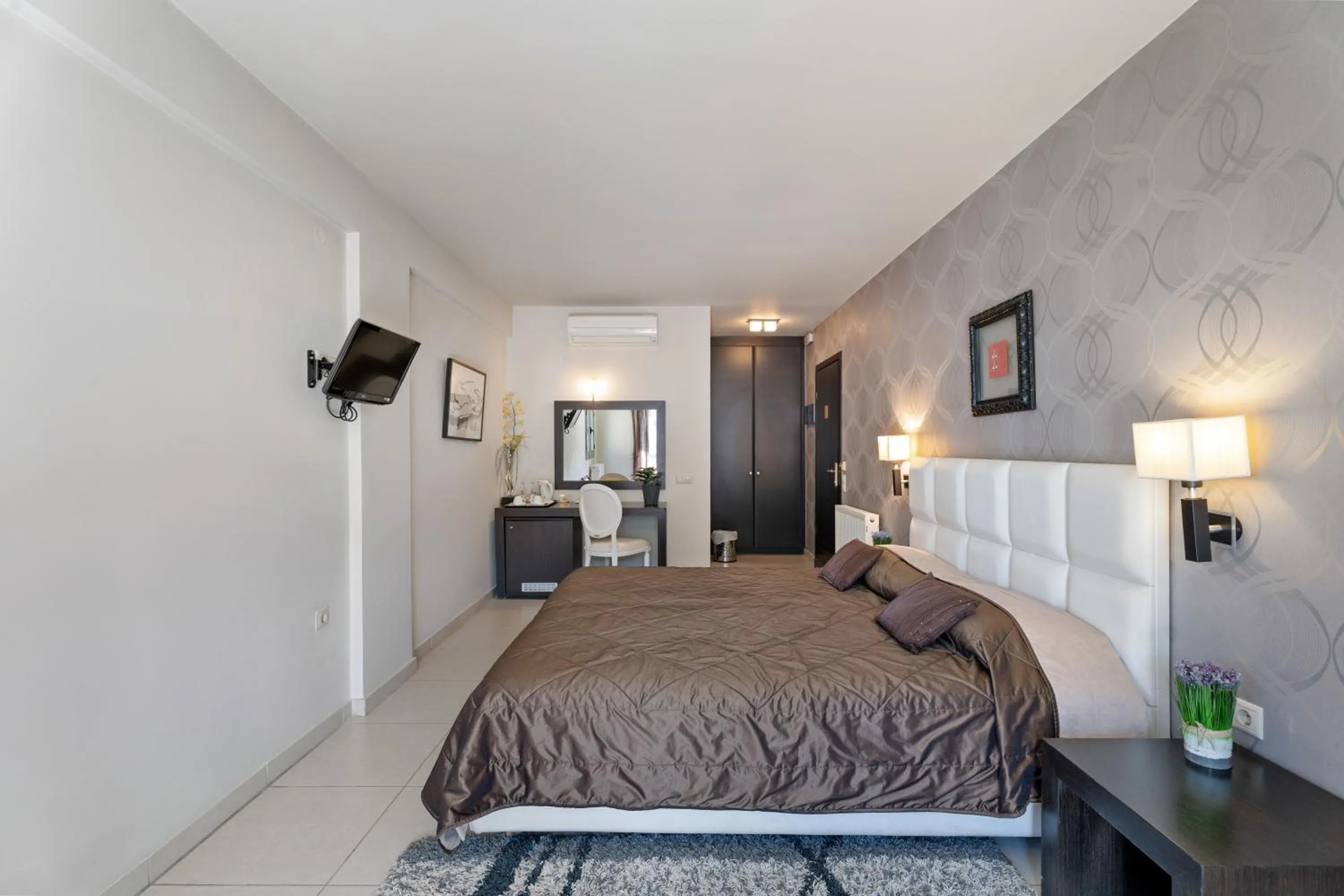 Bed in Aerinon Guesthouse