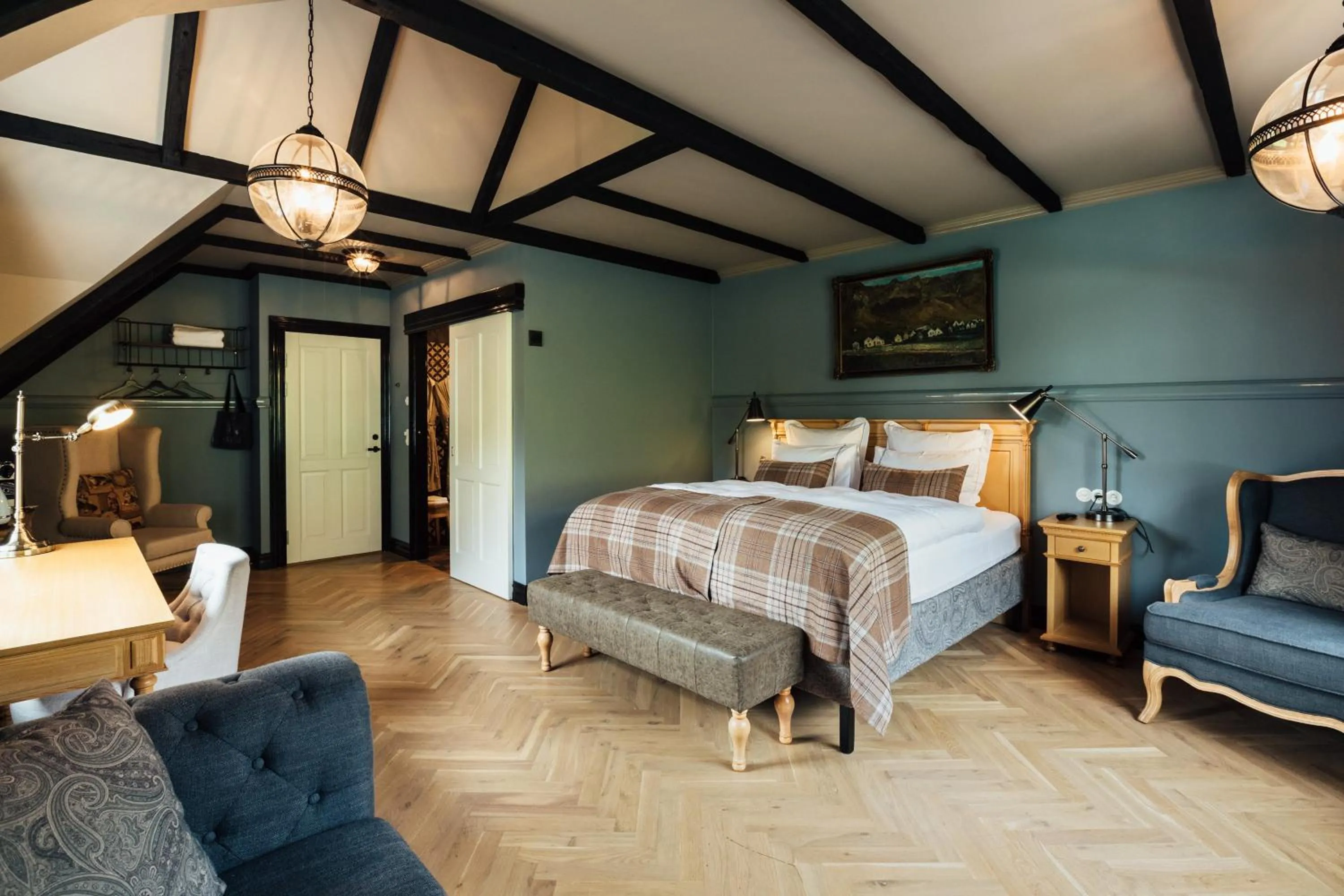 Bedroom, Bed in Skálakot Manor Hotel