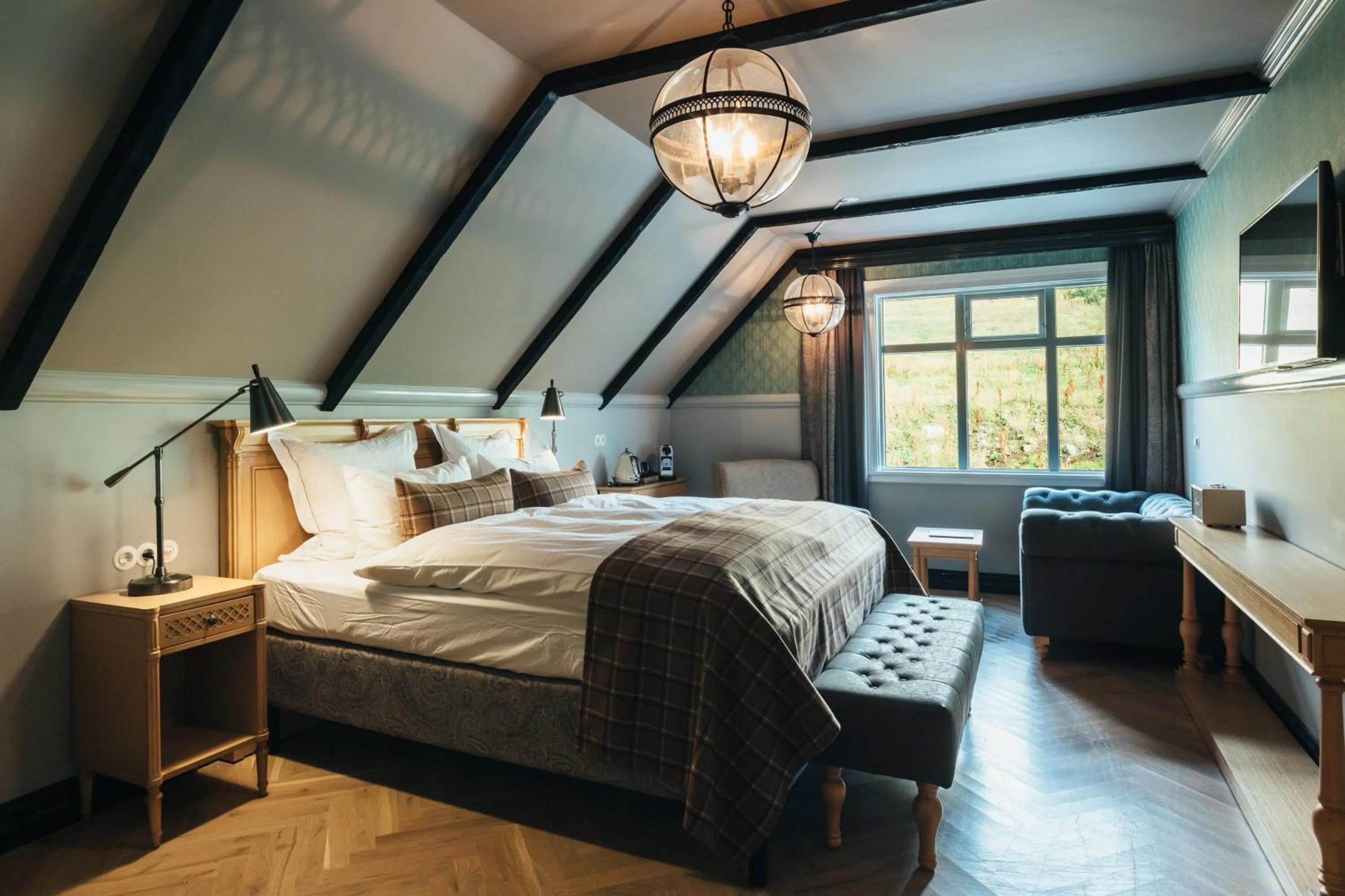 Bedroom, Bed in Skálakot Manor Hotel