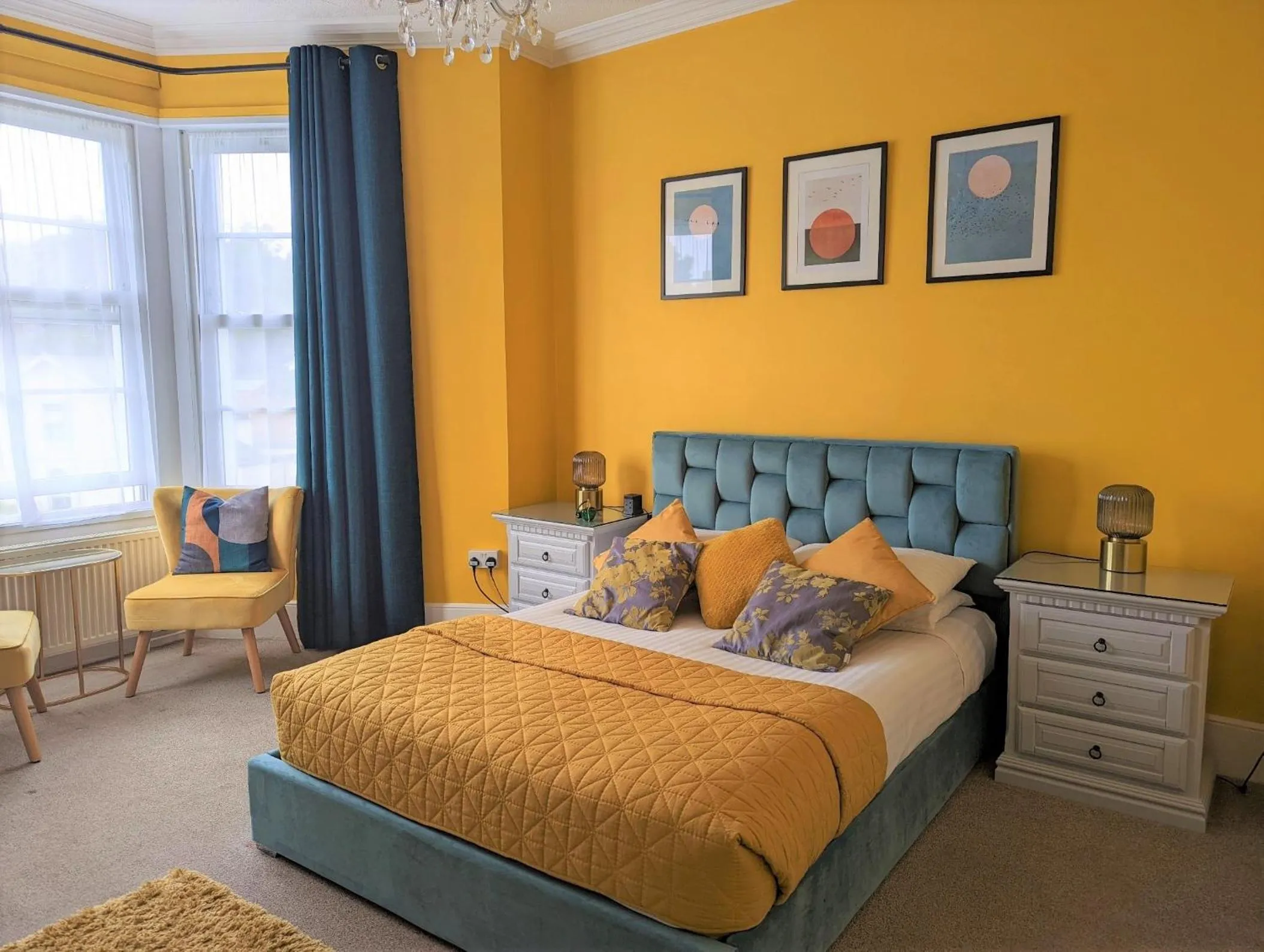 Bedroom, Bed in Villa Marina