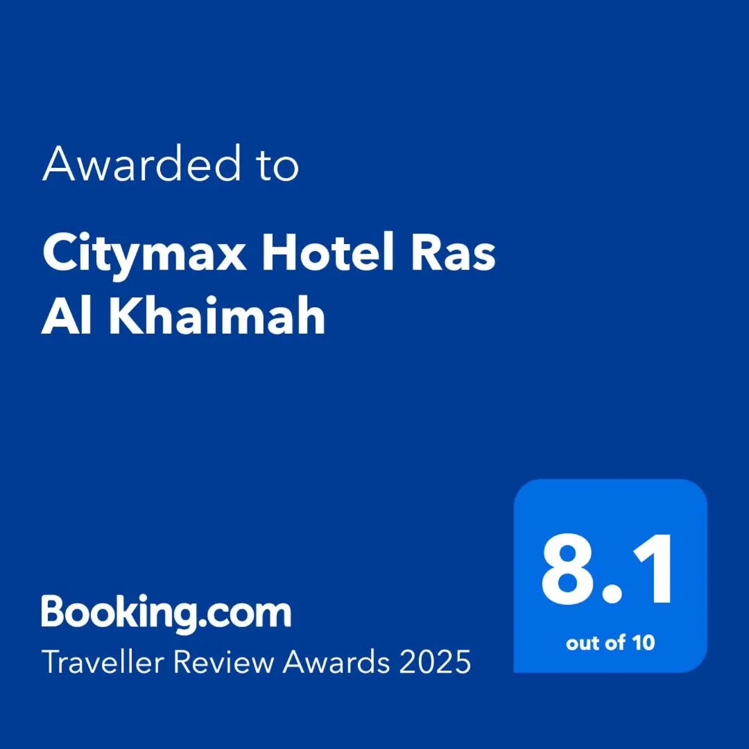 Certificate/Award in Citymax Hotel Ras Al Khaimah