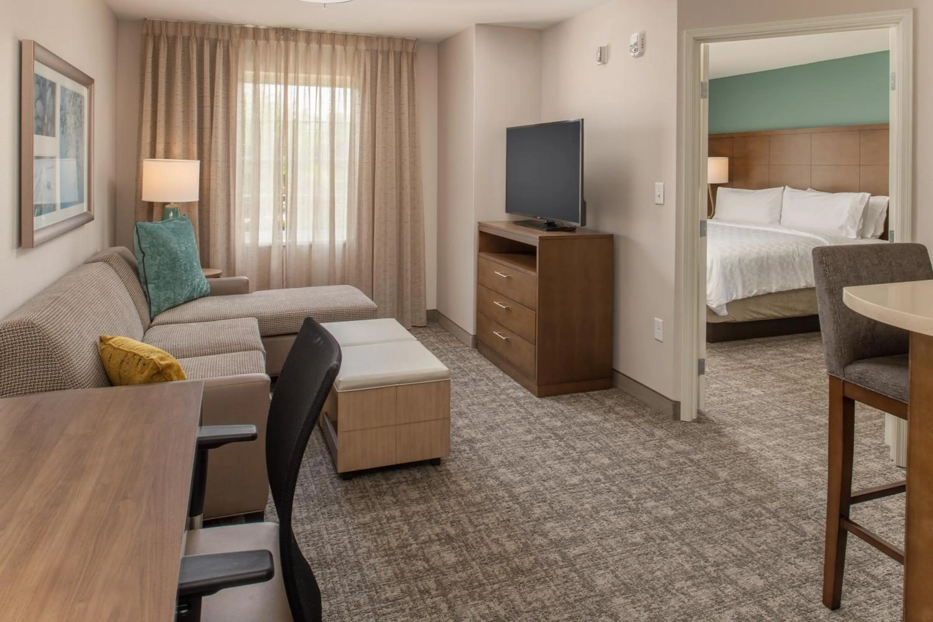 Living room, Bed in Staybridge Suites - Hillsboro North by IHG
