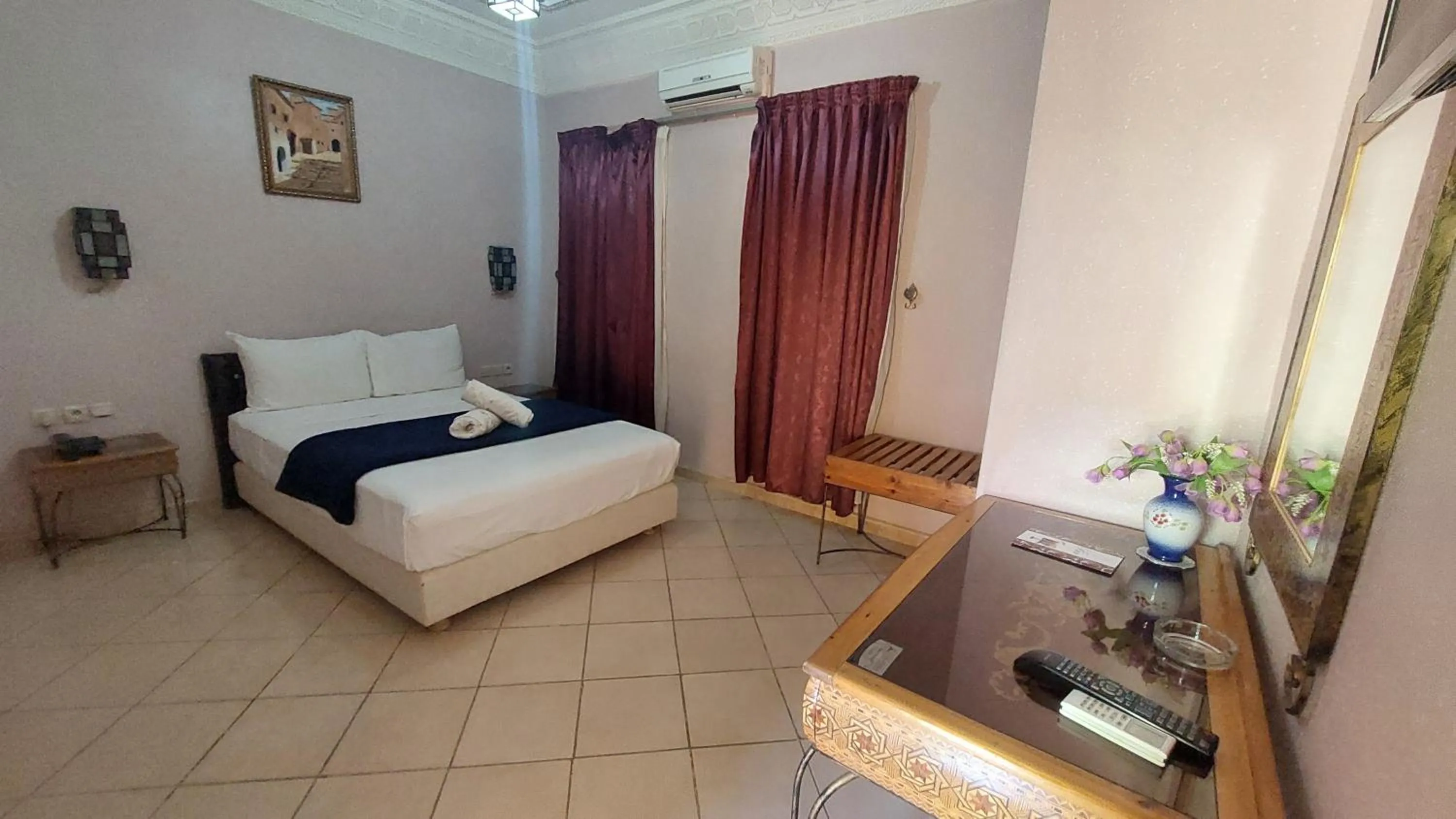 Bedroom, Bed in Kasbat Aferdou