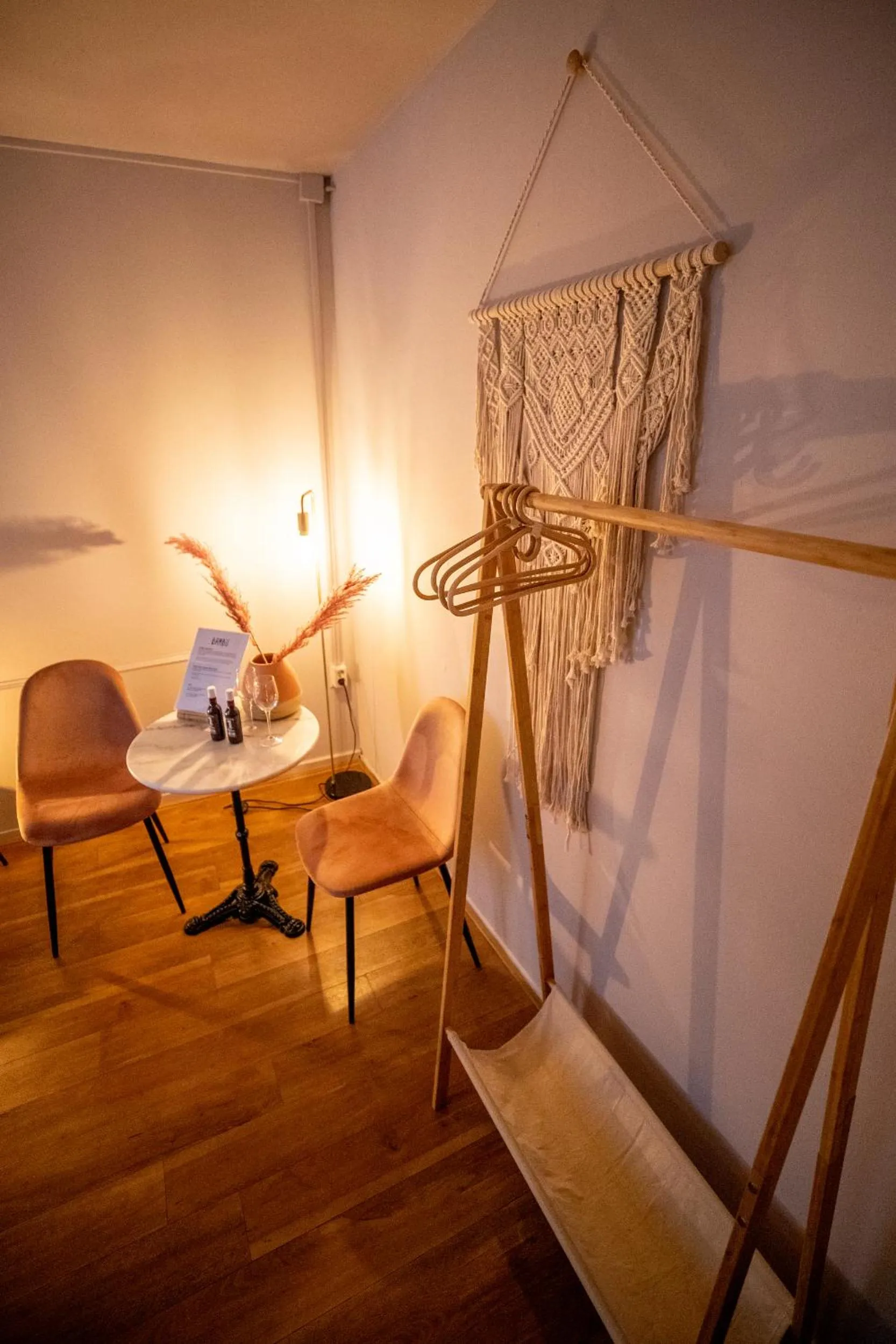 Seating area in Bambu Sleep Boutique