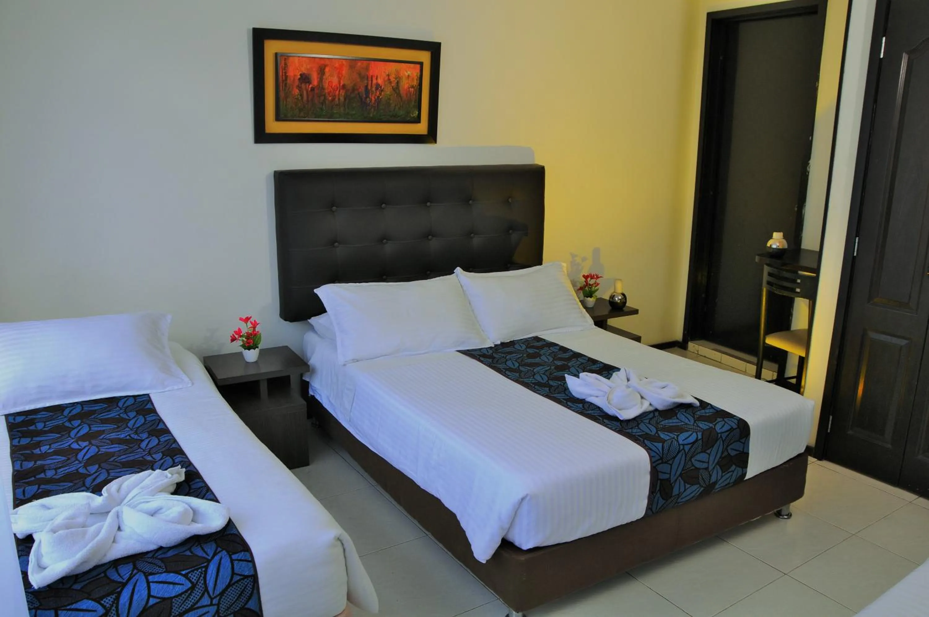 Bed in Hotel Central House a 5 min de la Embajada Americana