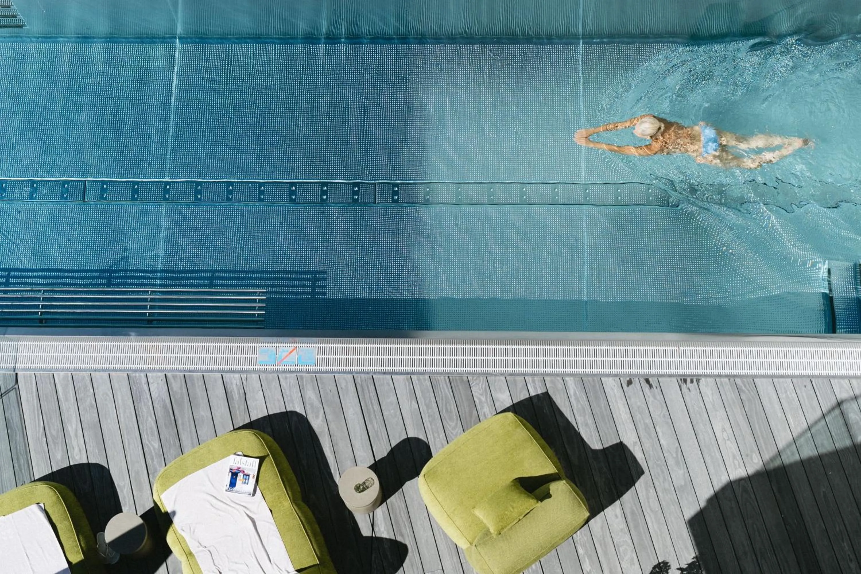 Pool view in Boutique Aparthotel Chalets Coburg