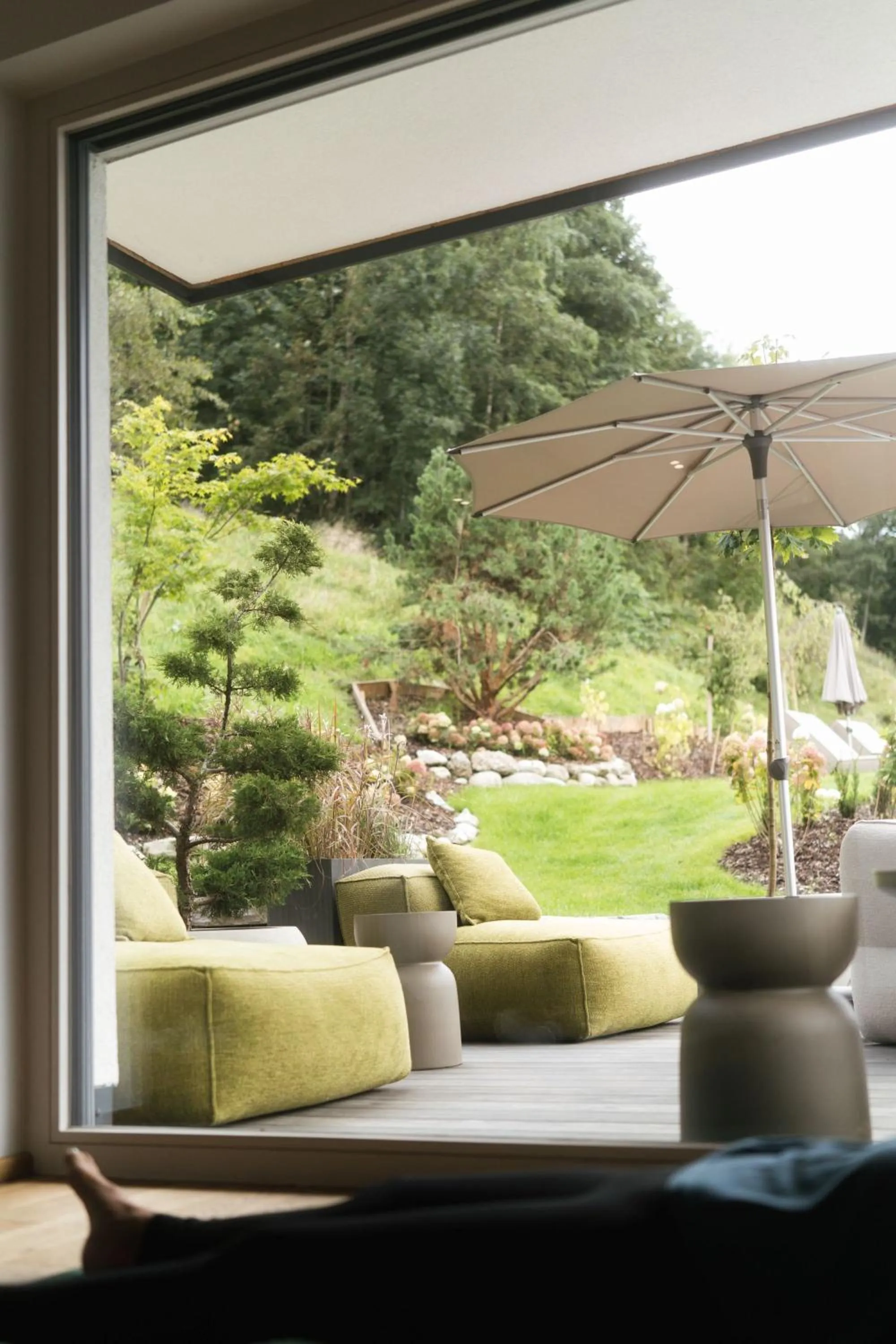 Garden in Boutique Aparthotel Chalets Coburg