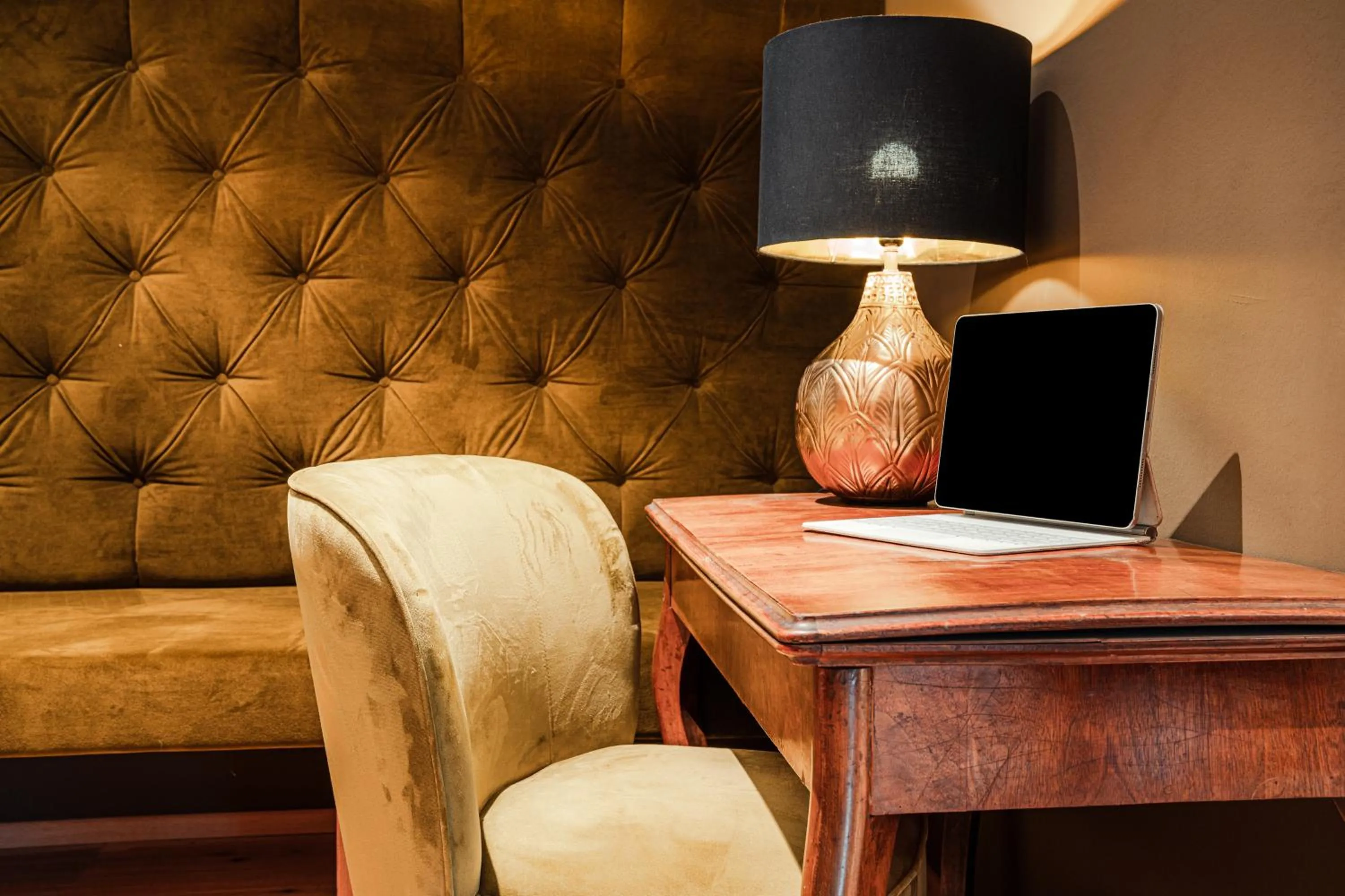 Seating area in Boutique Aparthotel Chalets Coburg