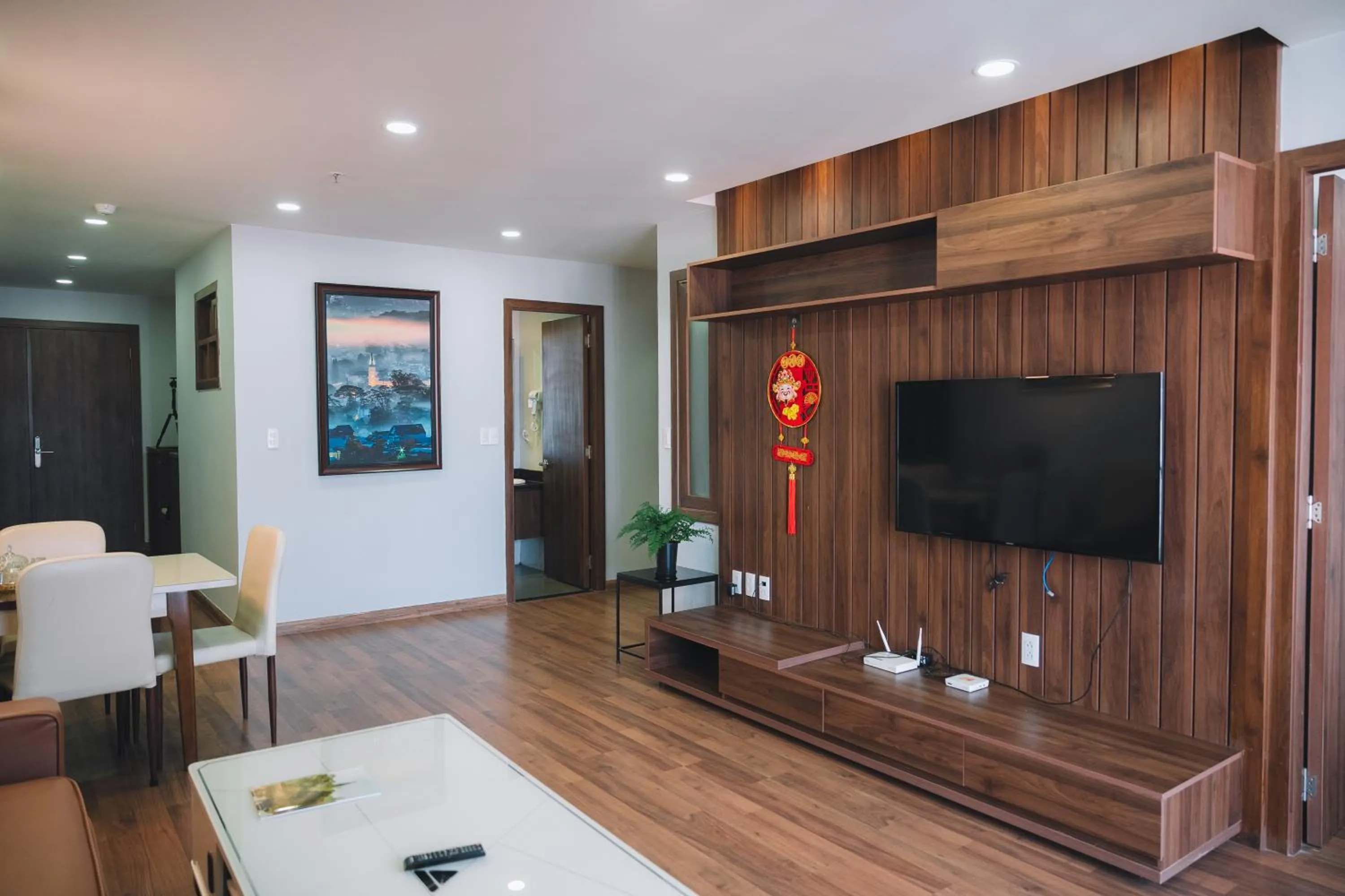 Communal lounge/ TV room in Dalat Center Residence