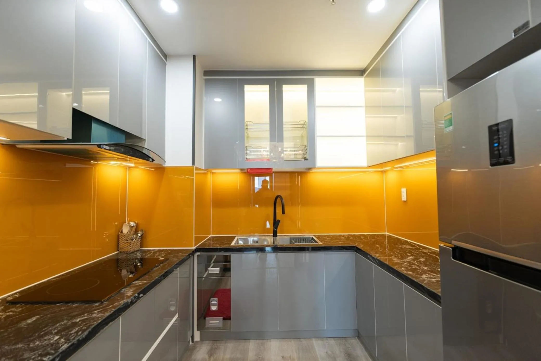 Kitchen or kitchenette in Dalat Center Residence