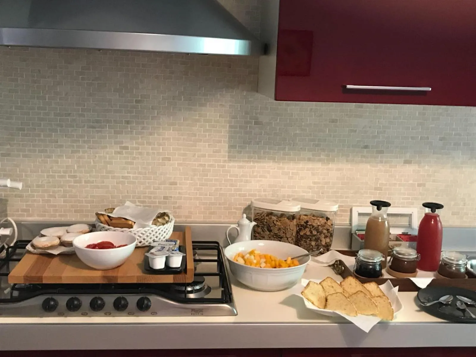 Kitchen or kitchenette in B&B Cherry Season