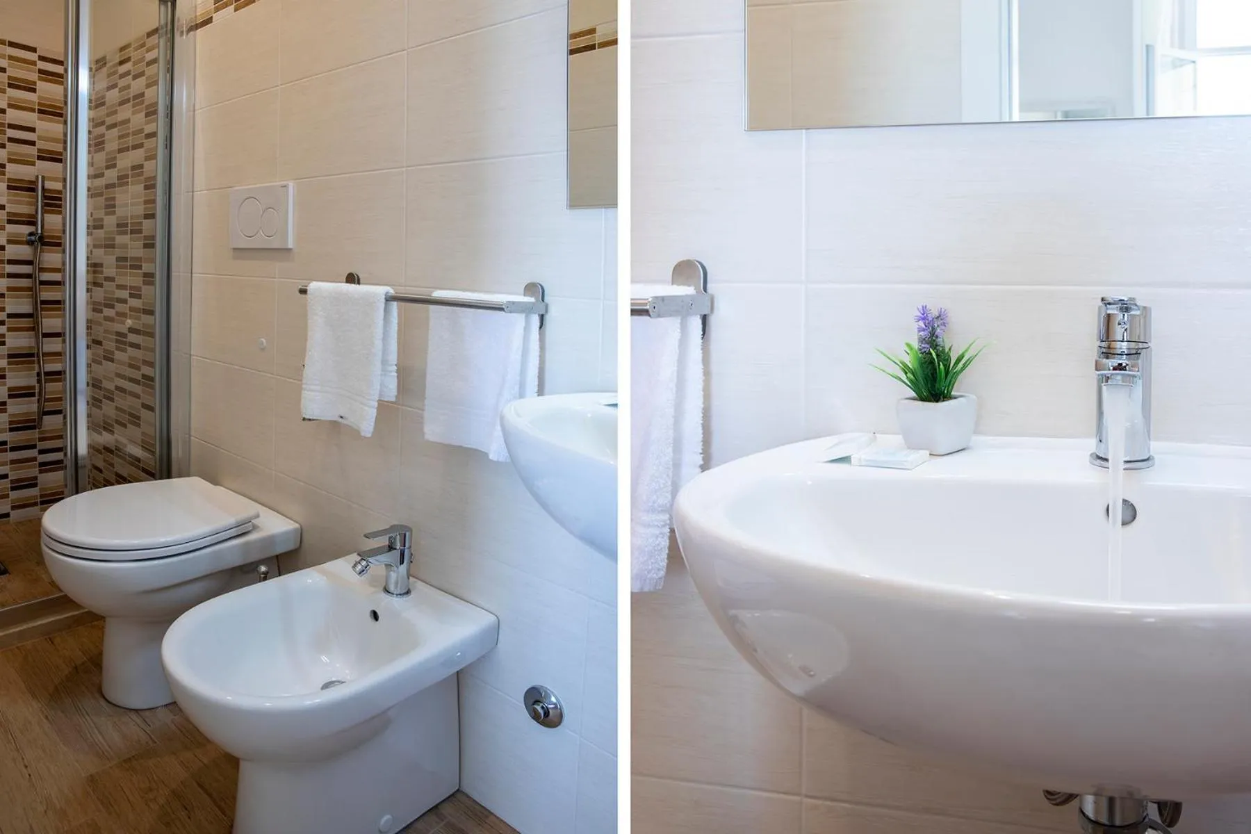 Shower in Hotel Biagi & Residence