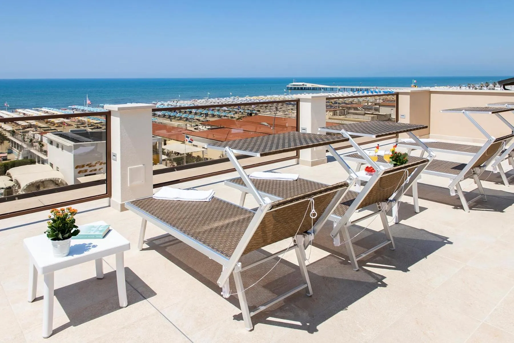 Patio in Hotel Biagi & Residence