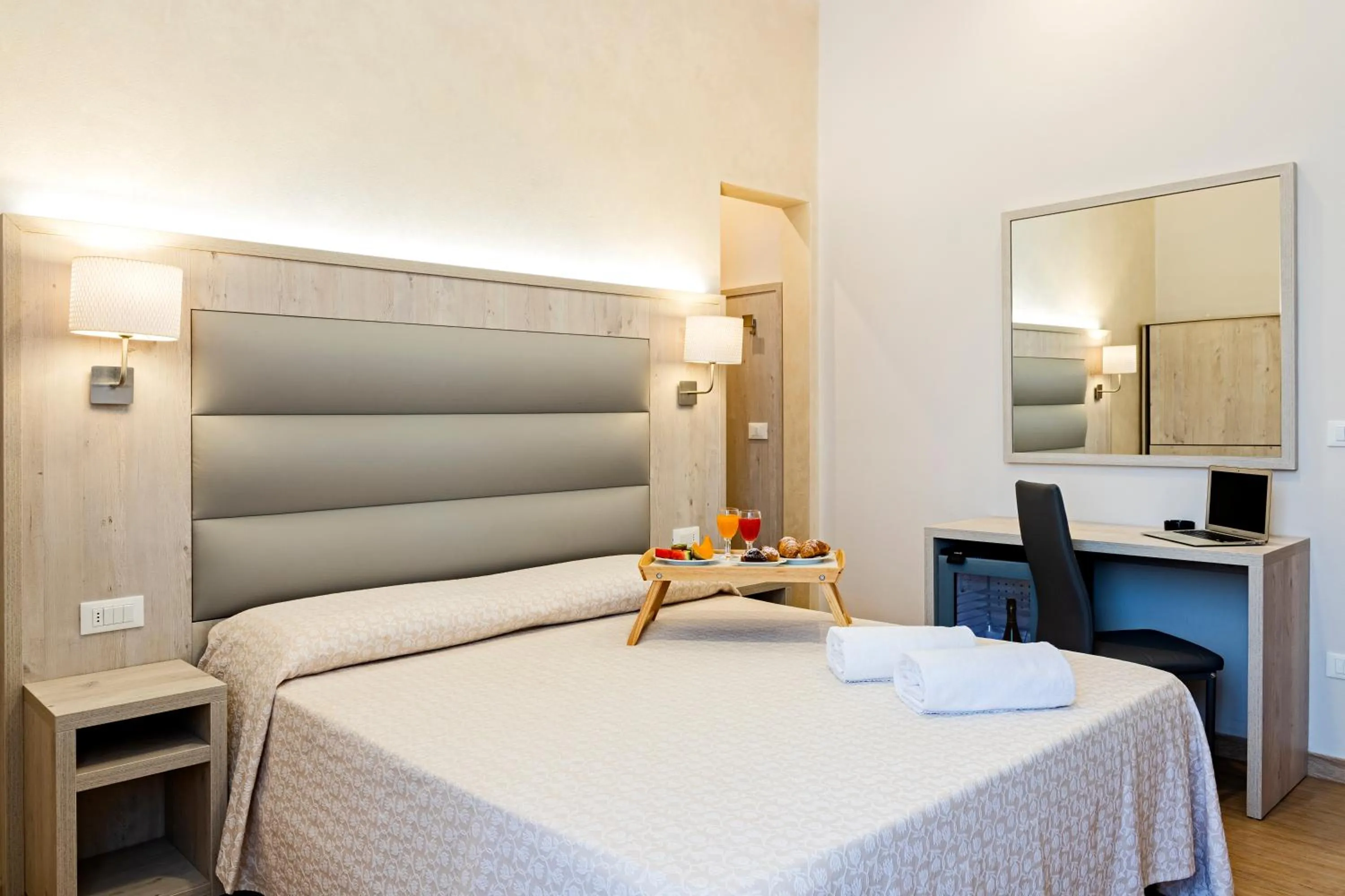 Bed in Hotel Biagi & Residence