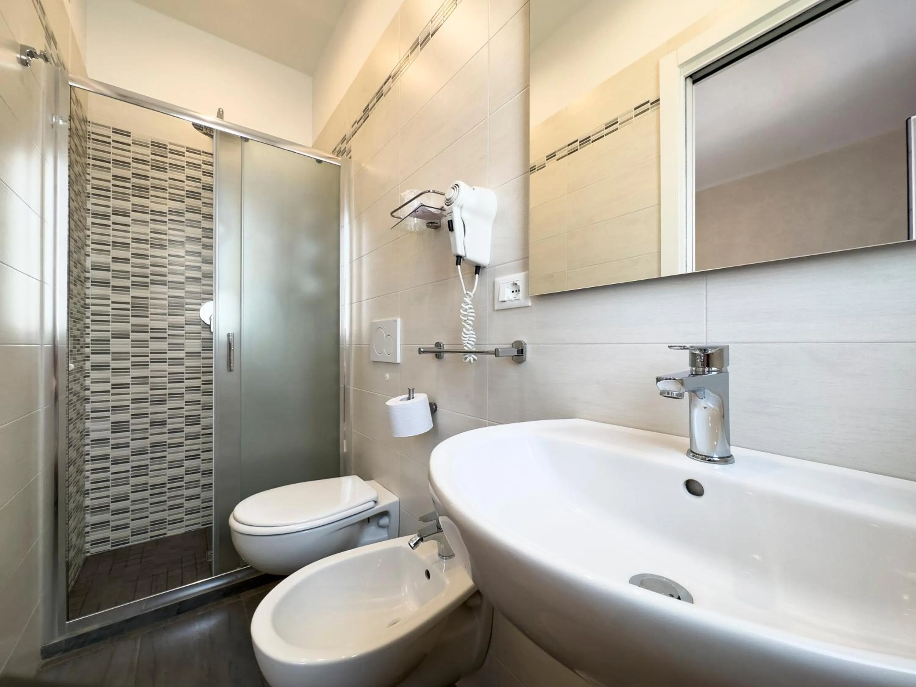 Shower in Hotel Biagi & Residence