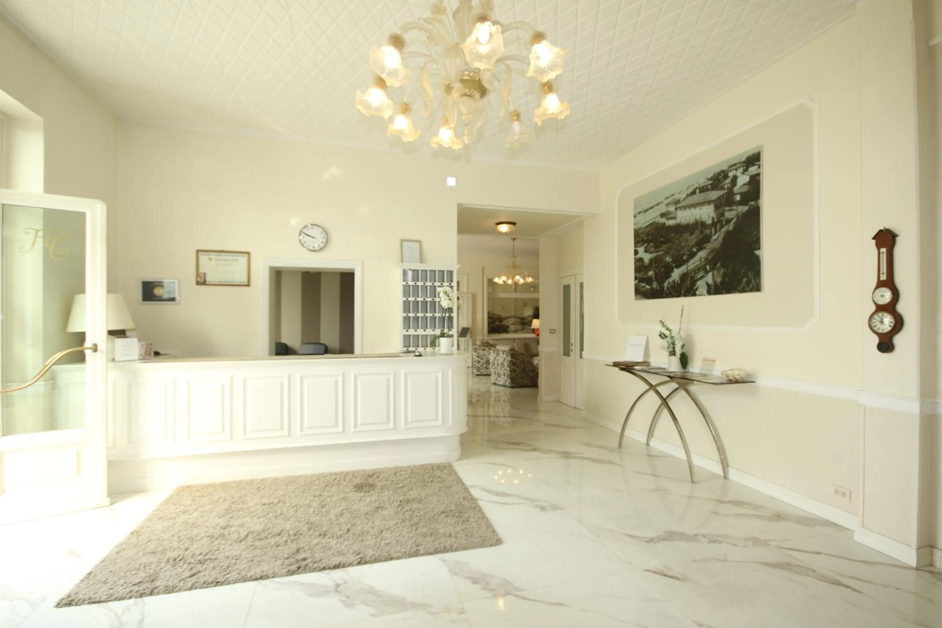 Lobby or reception in Hotel Coluccini