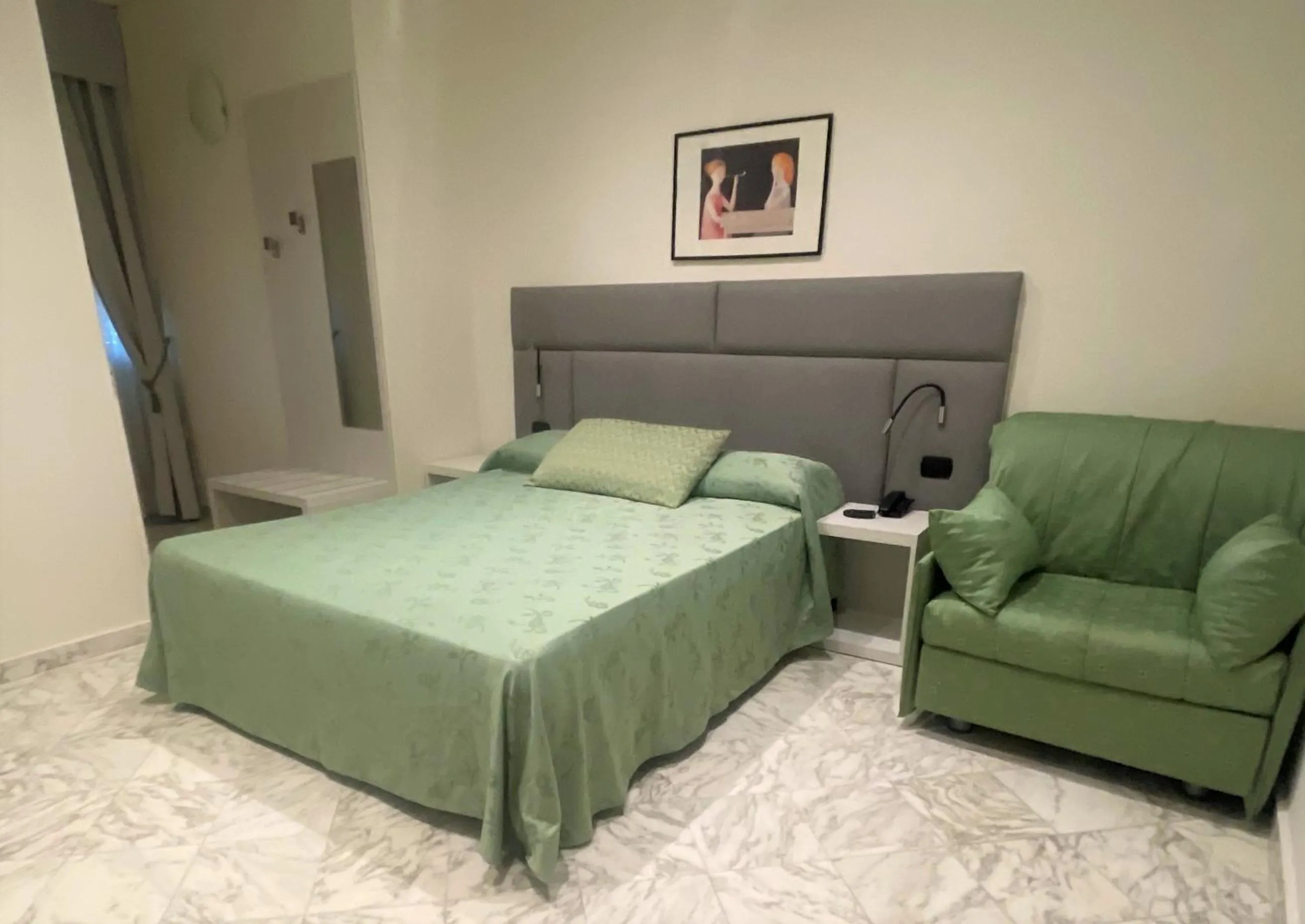 Bed in Hotel Coluccini