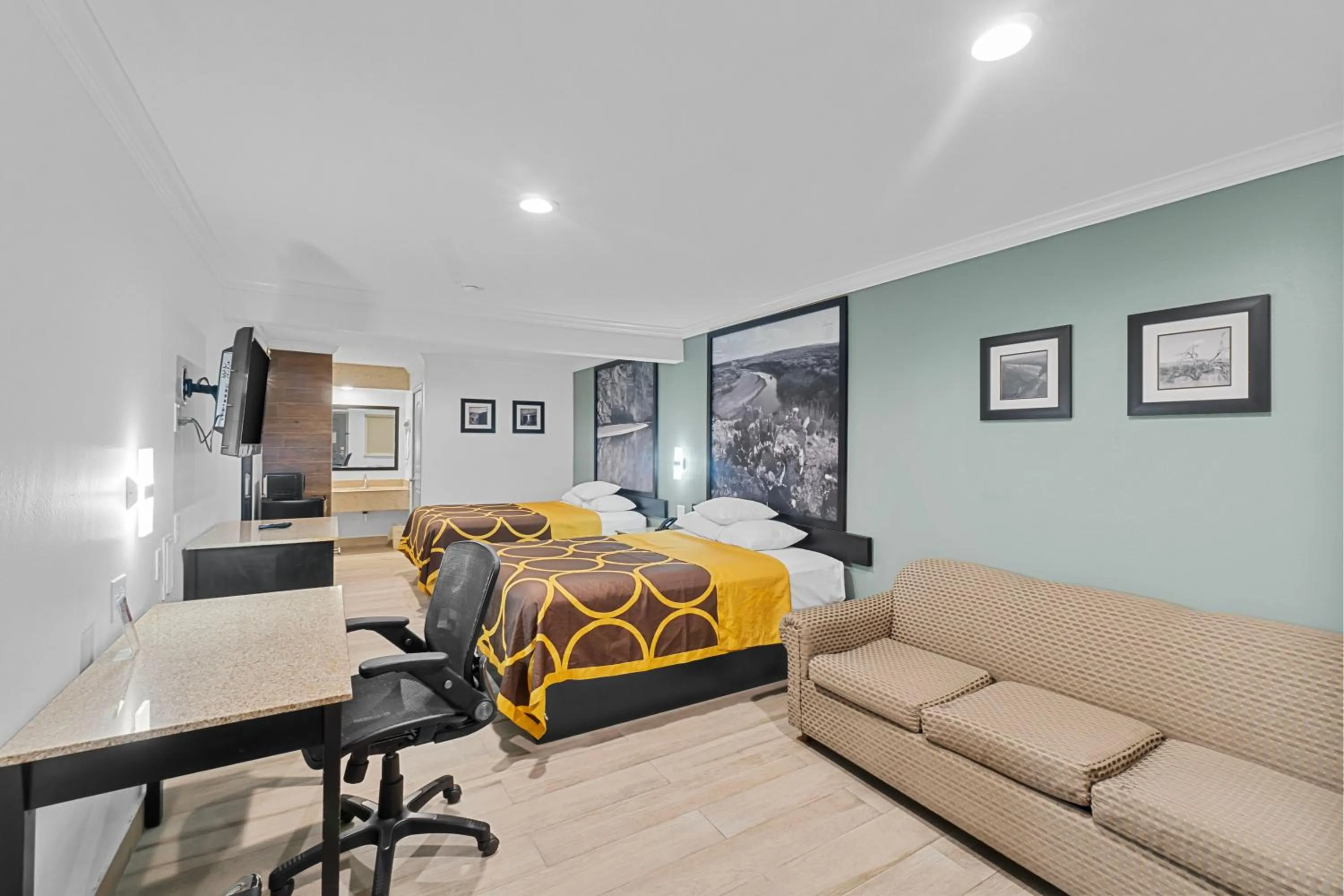 Photo of the whole room in Super 8 by Wyndham McAllen-Downtown-Airport-LA Plaza Mall