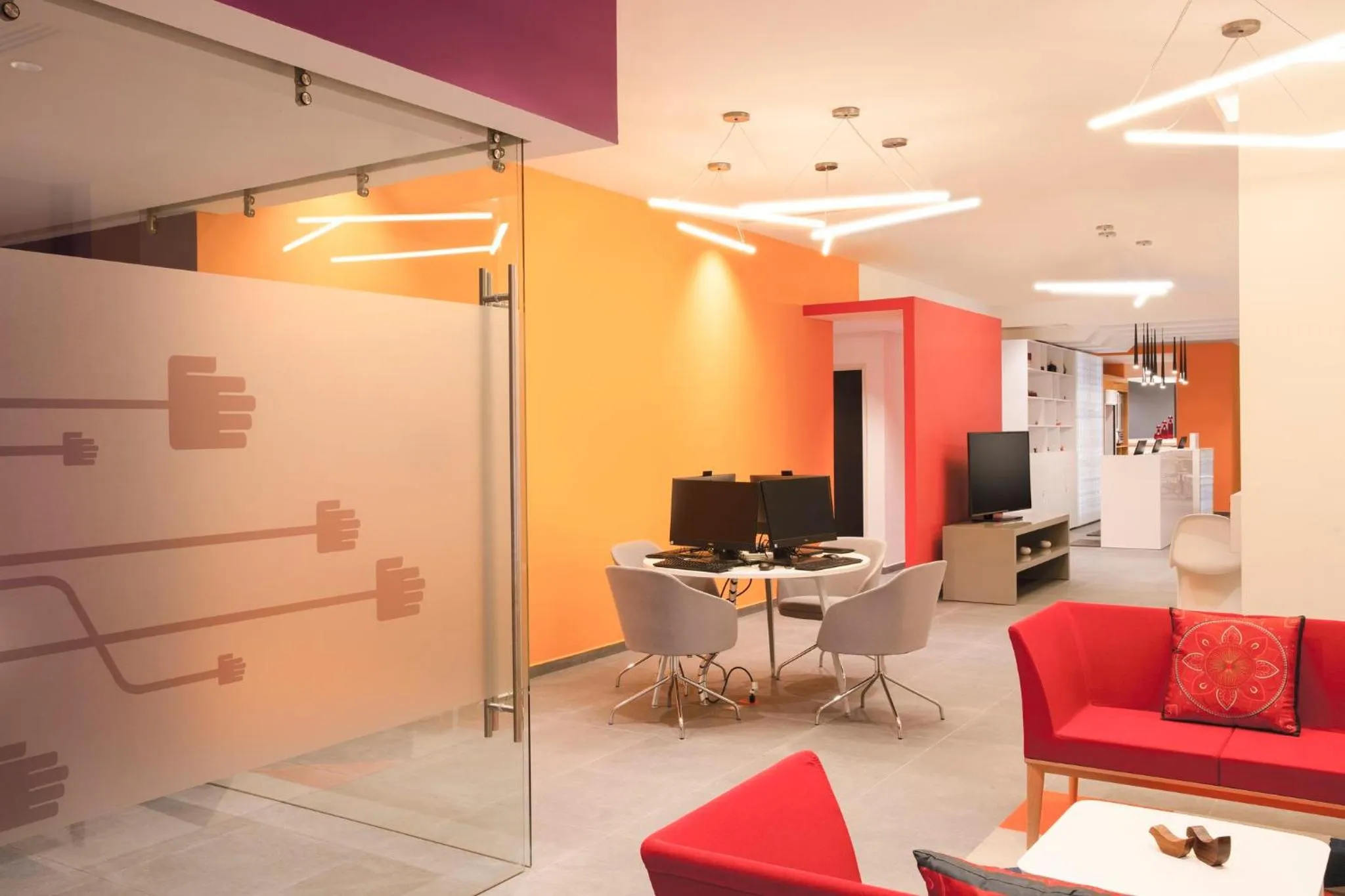 Lobby or reception in Fiesta Inn Express Puebla Explanada