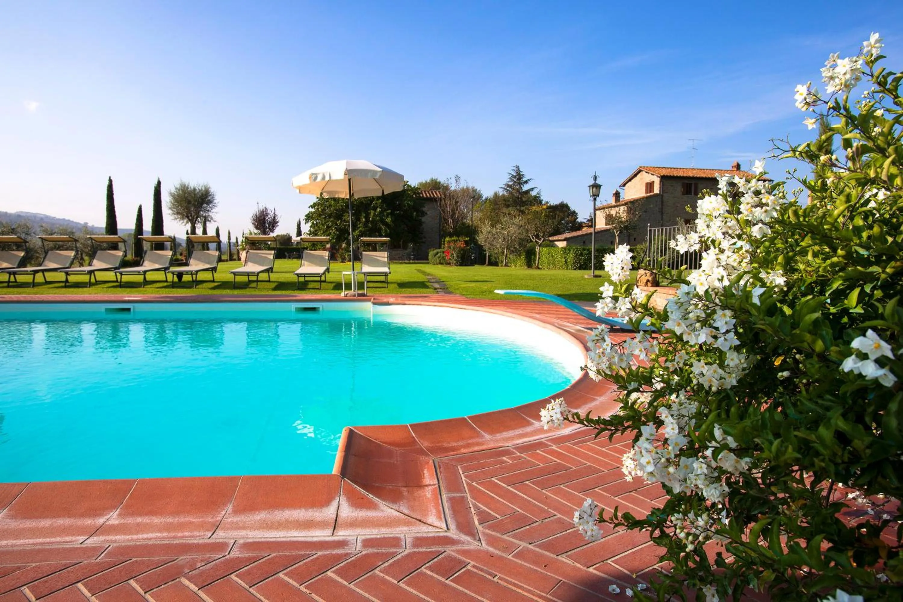 Garden view in Agriturismo I Pagliai