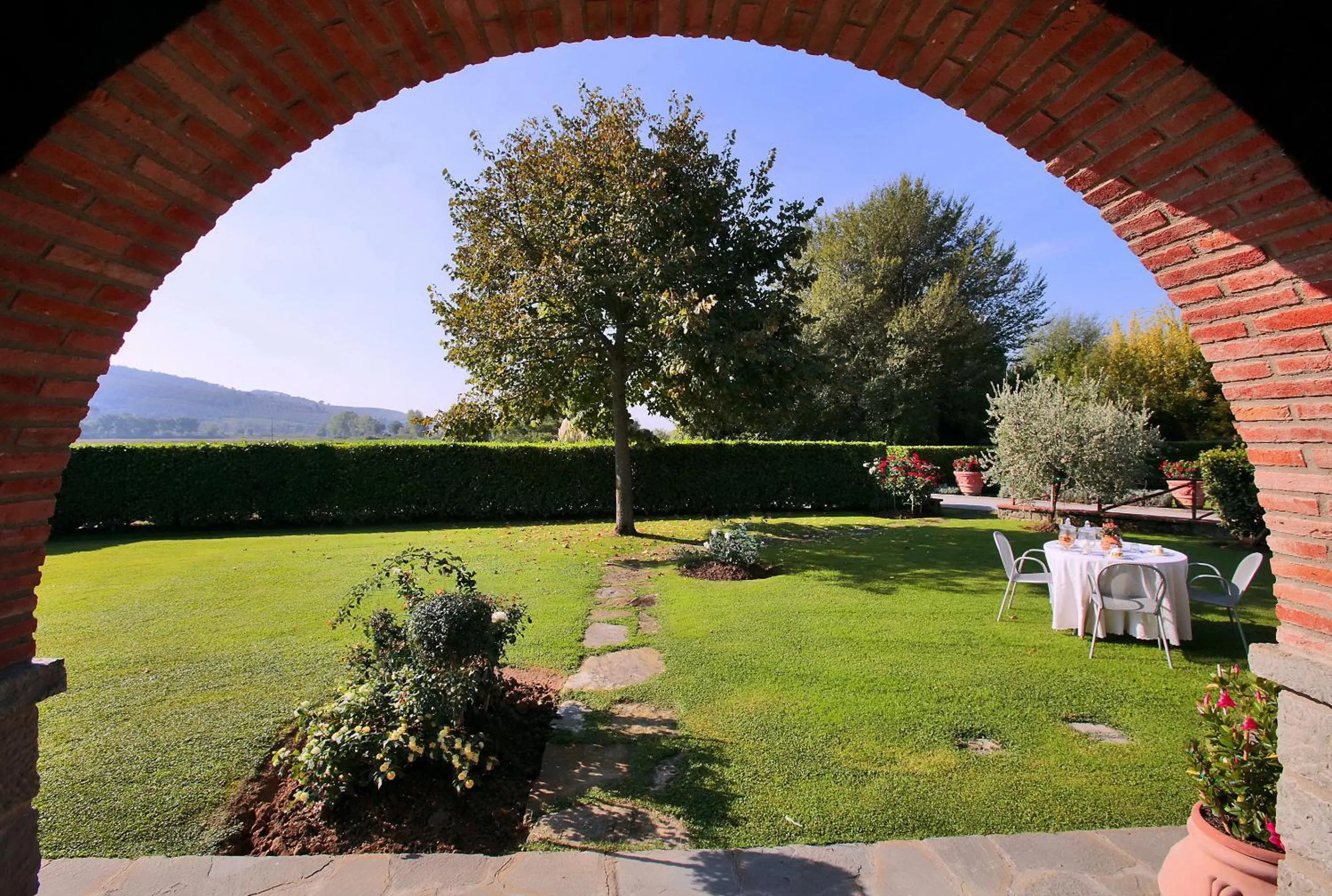 Garden view in Agriturismo I Pagliai