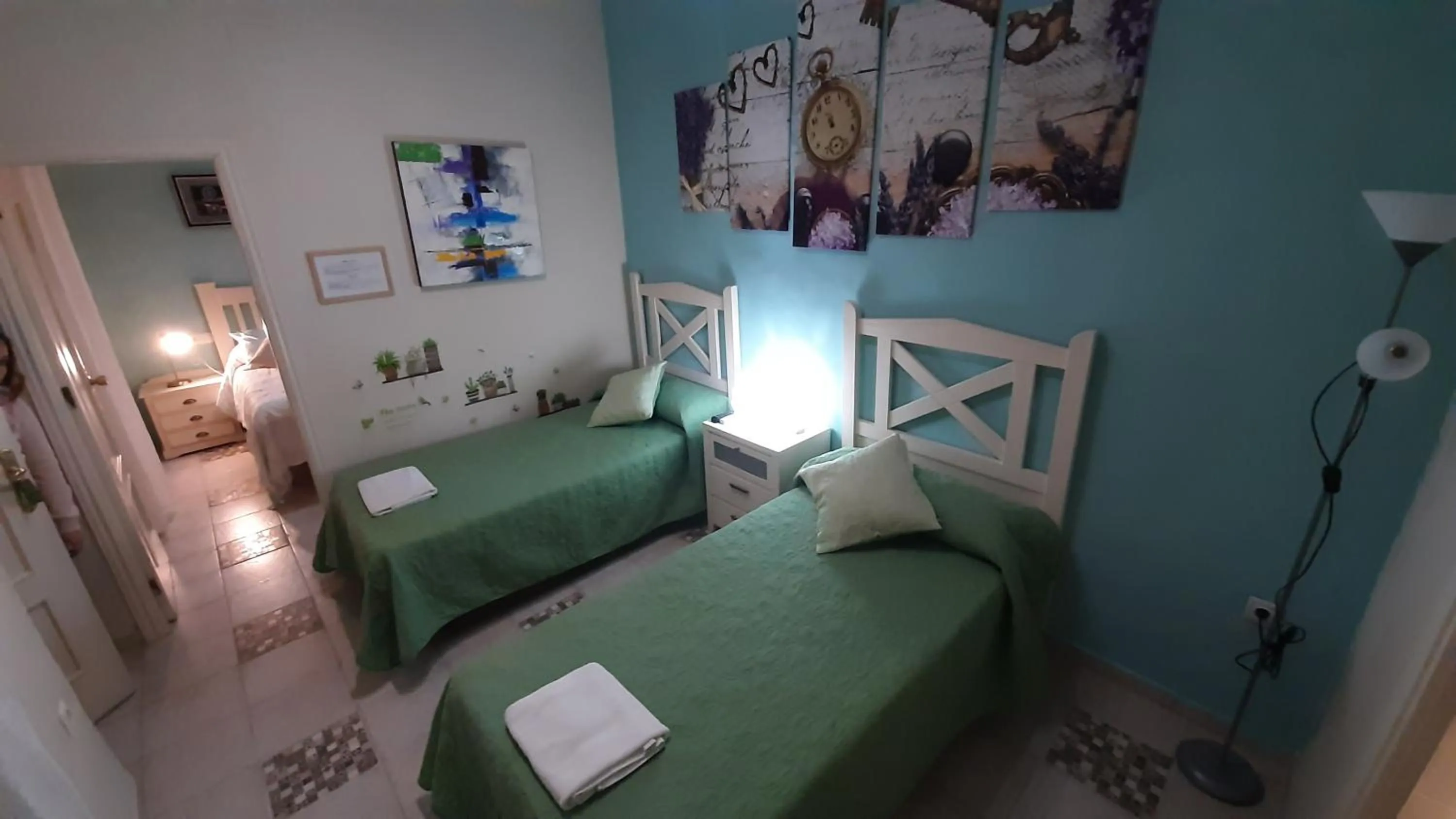 Decorative detail, Bed in Pension Internacional