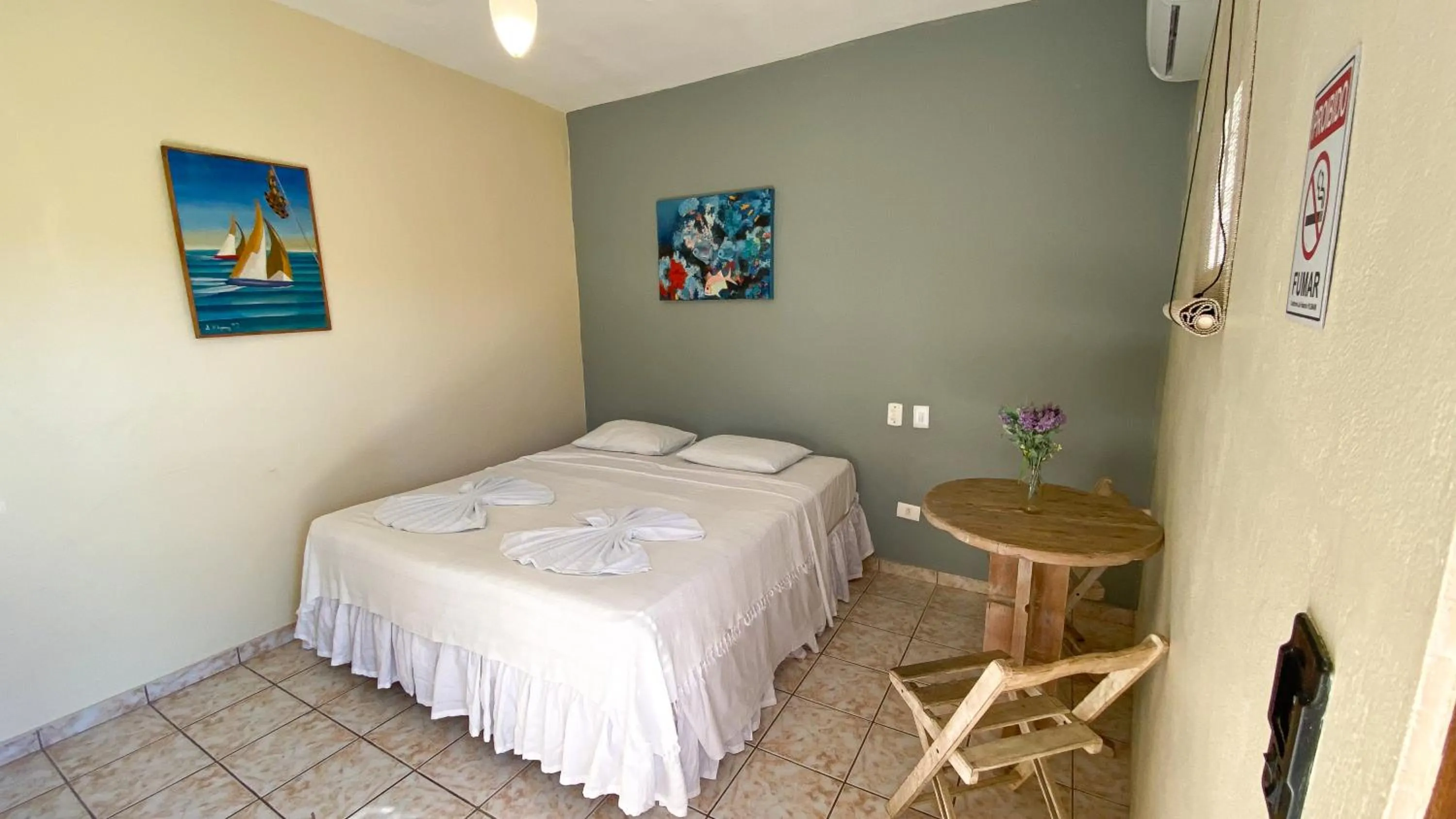 Bed in Pousada Montemar