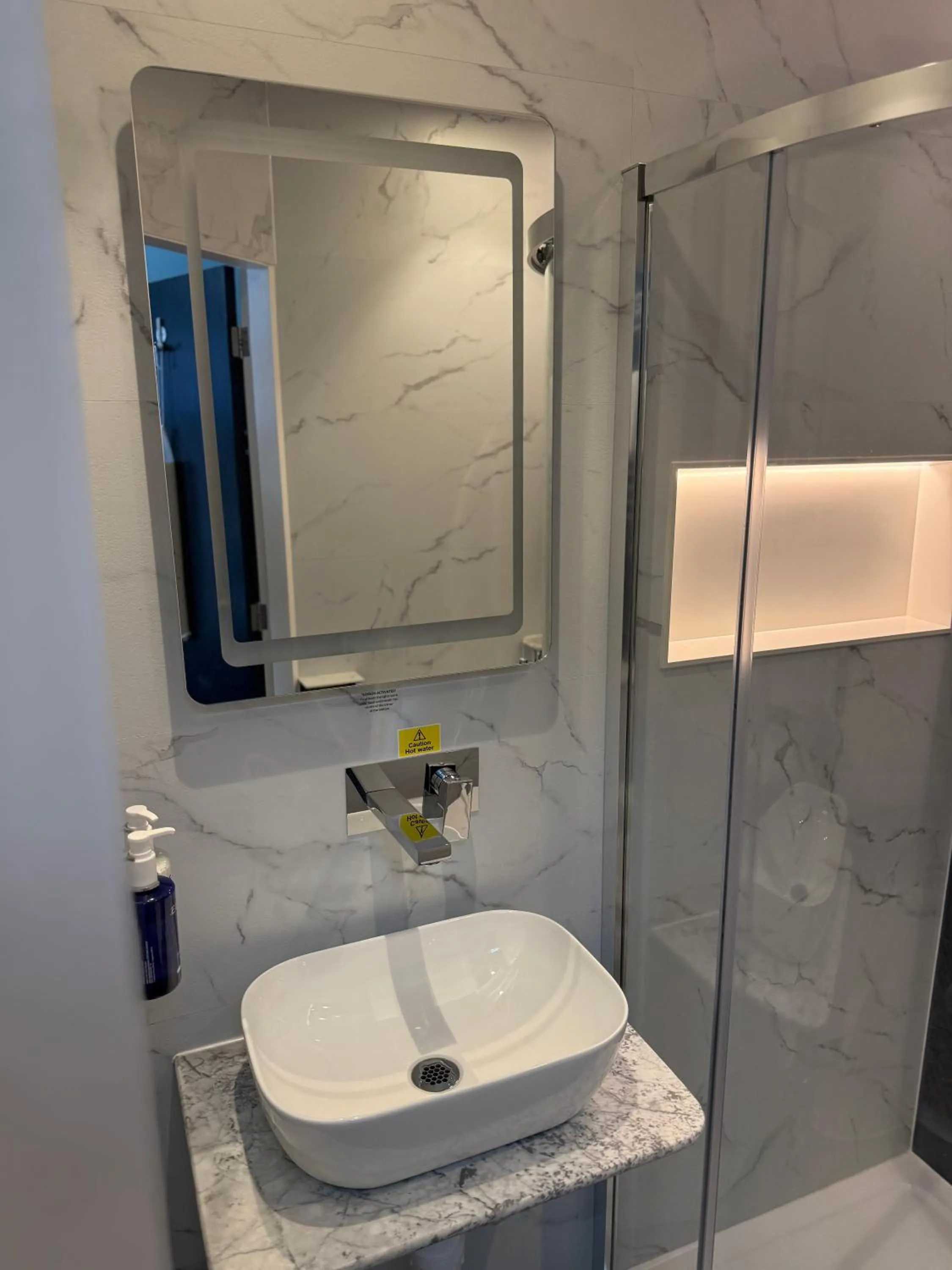 Shower in Llandudno Bay Hotel