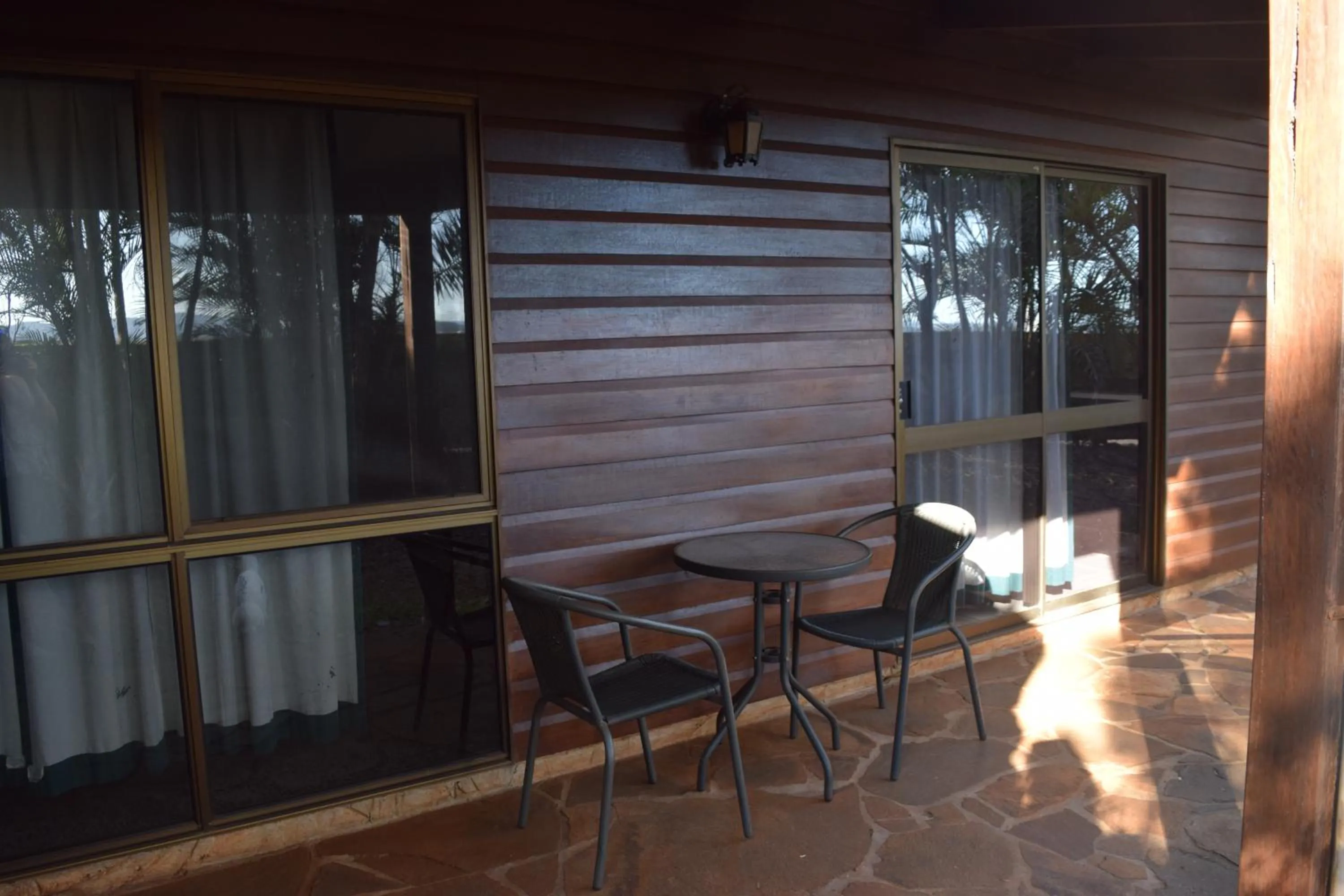 Patio in Atherton Holiday Park