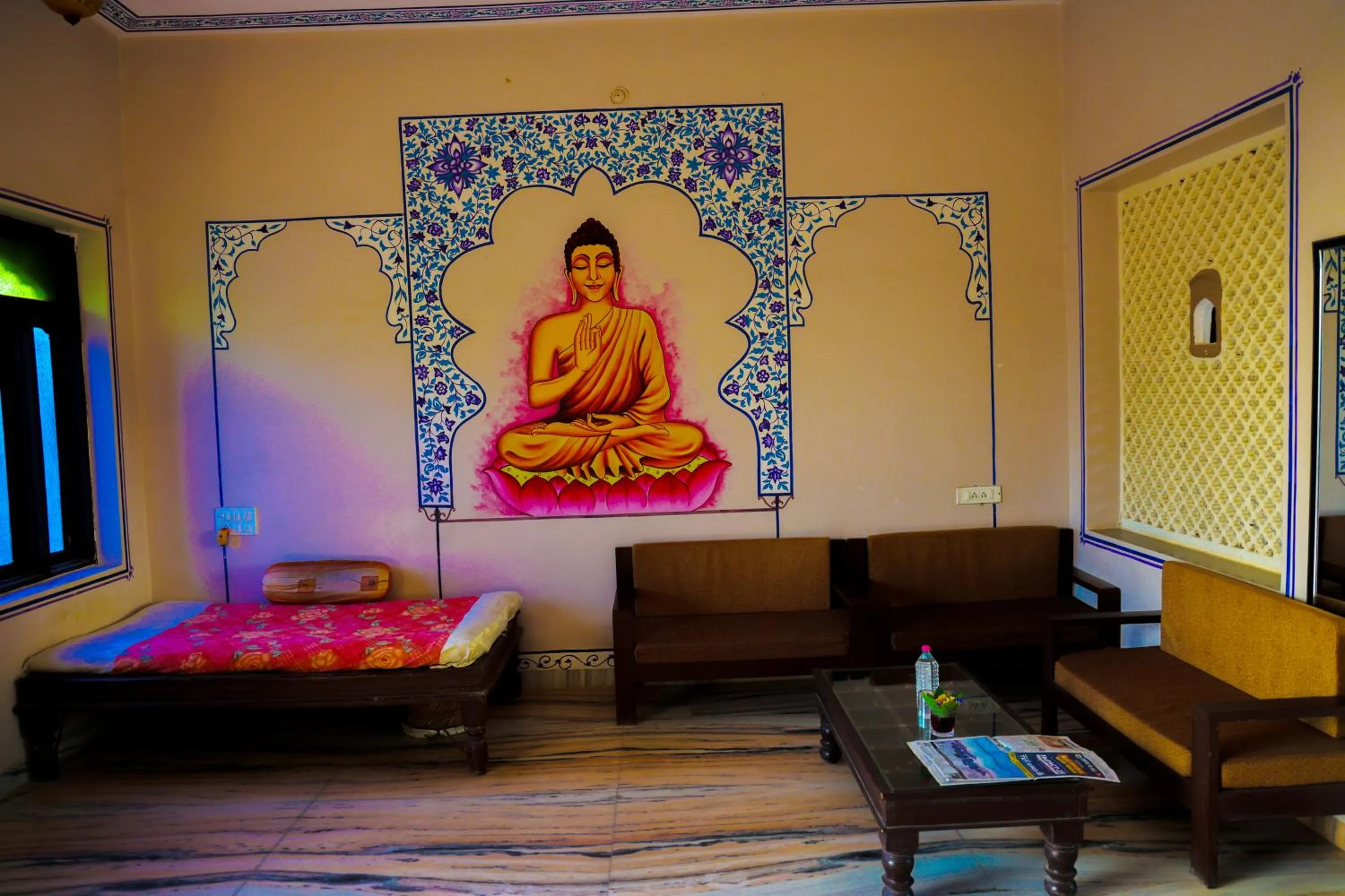 Lobby or reception in Hotel Mewad Haveli Pushkar