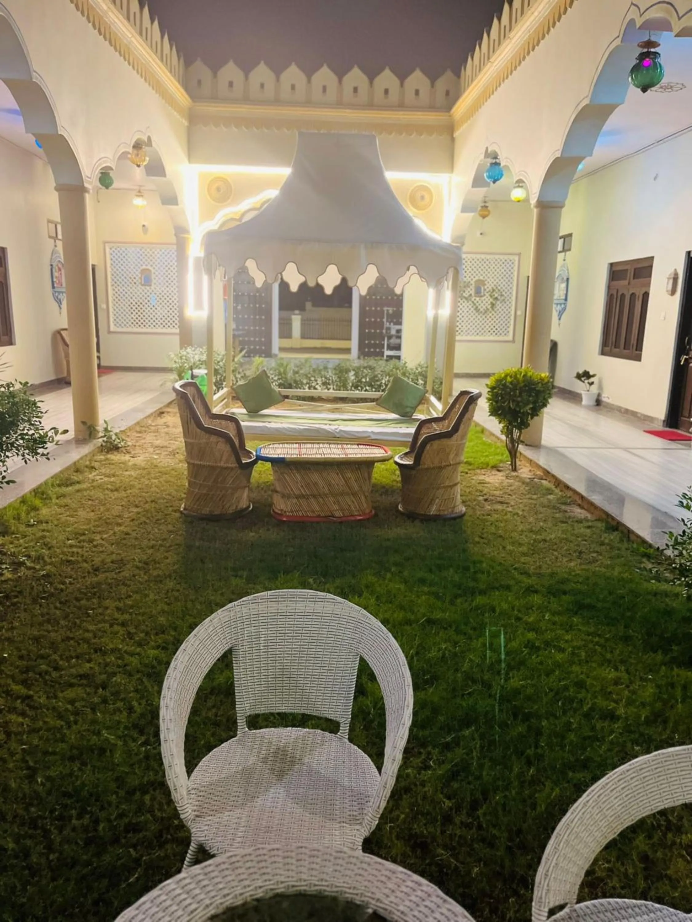 Garden in Hotel Mewad Haveli Pushkar