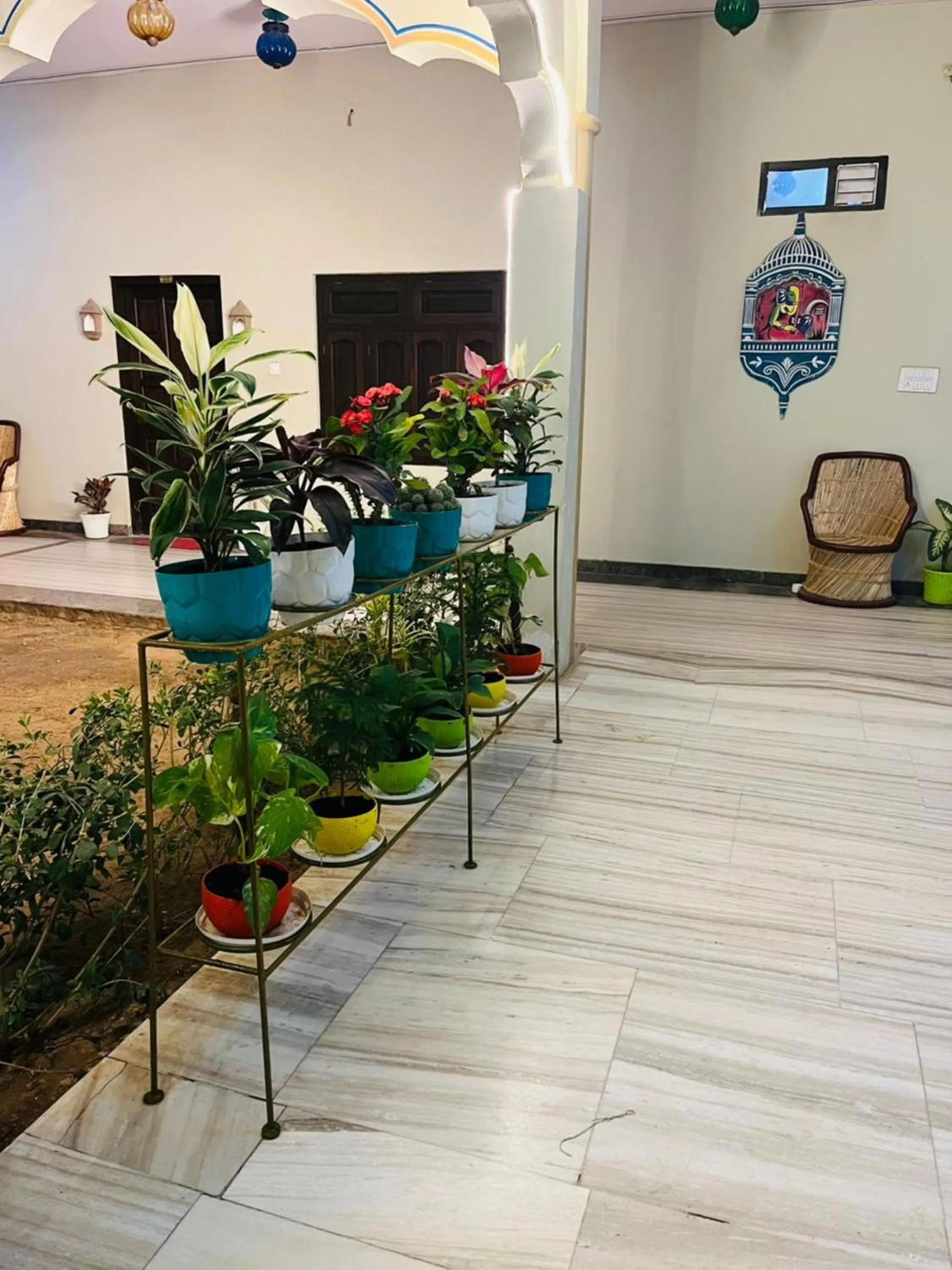 Garden in Hotel Mewad Haveli Pushkar