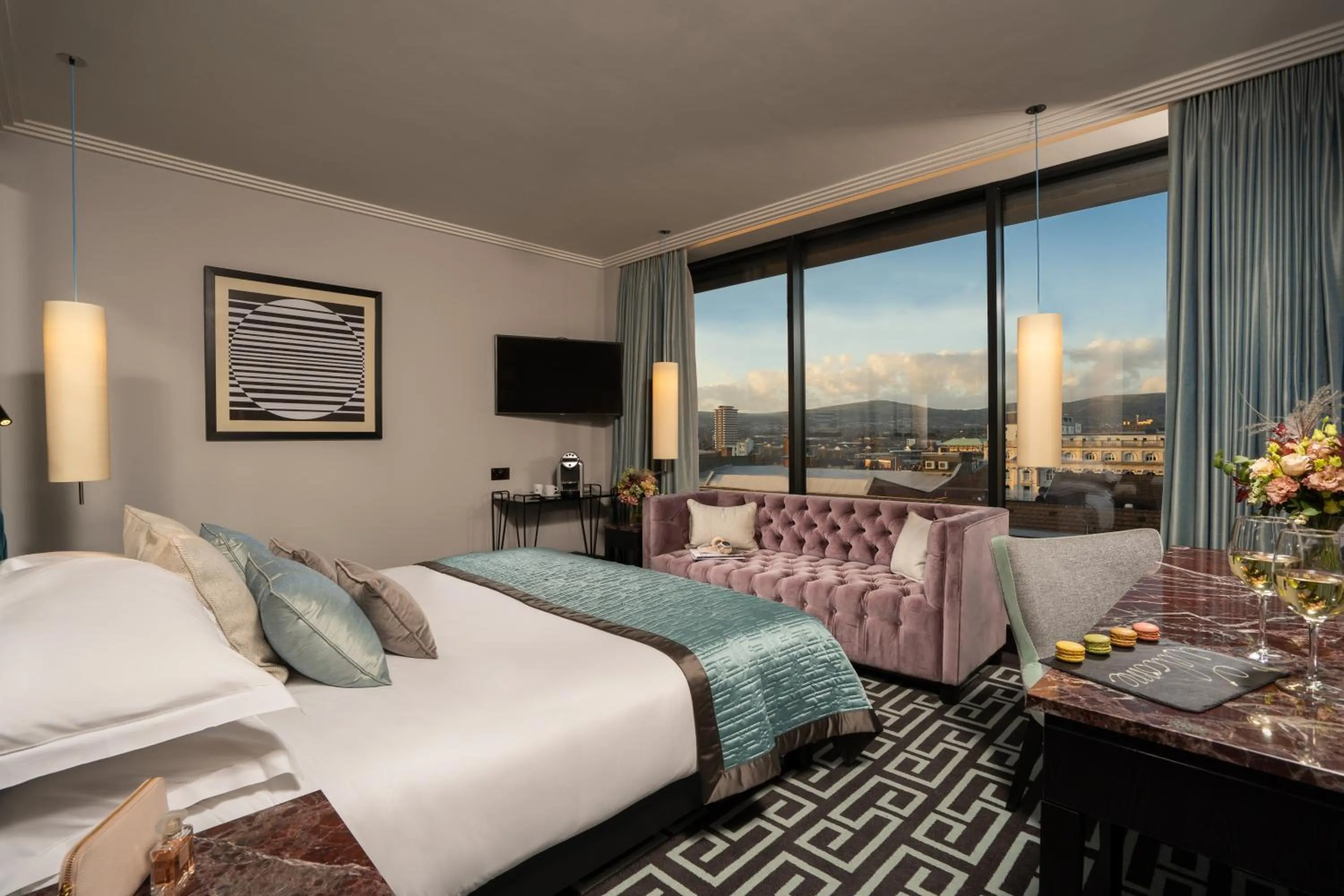 City view in The Fitzwilliam Hotel Belfast