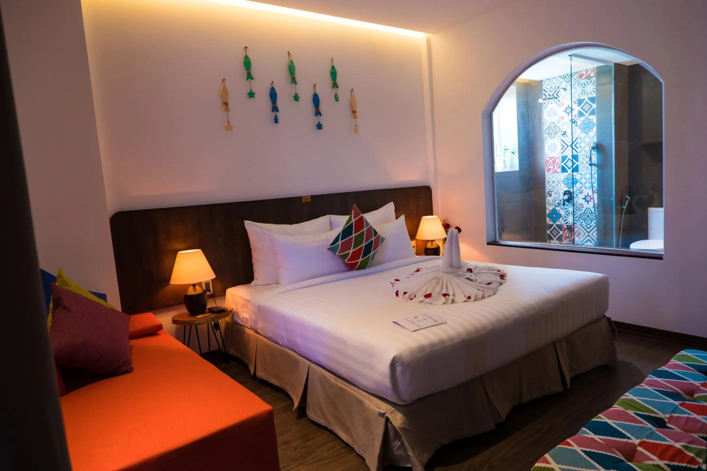 Bed in Santori Hotel Da Nang Bay