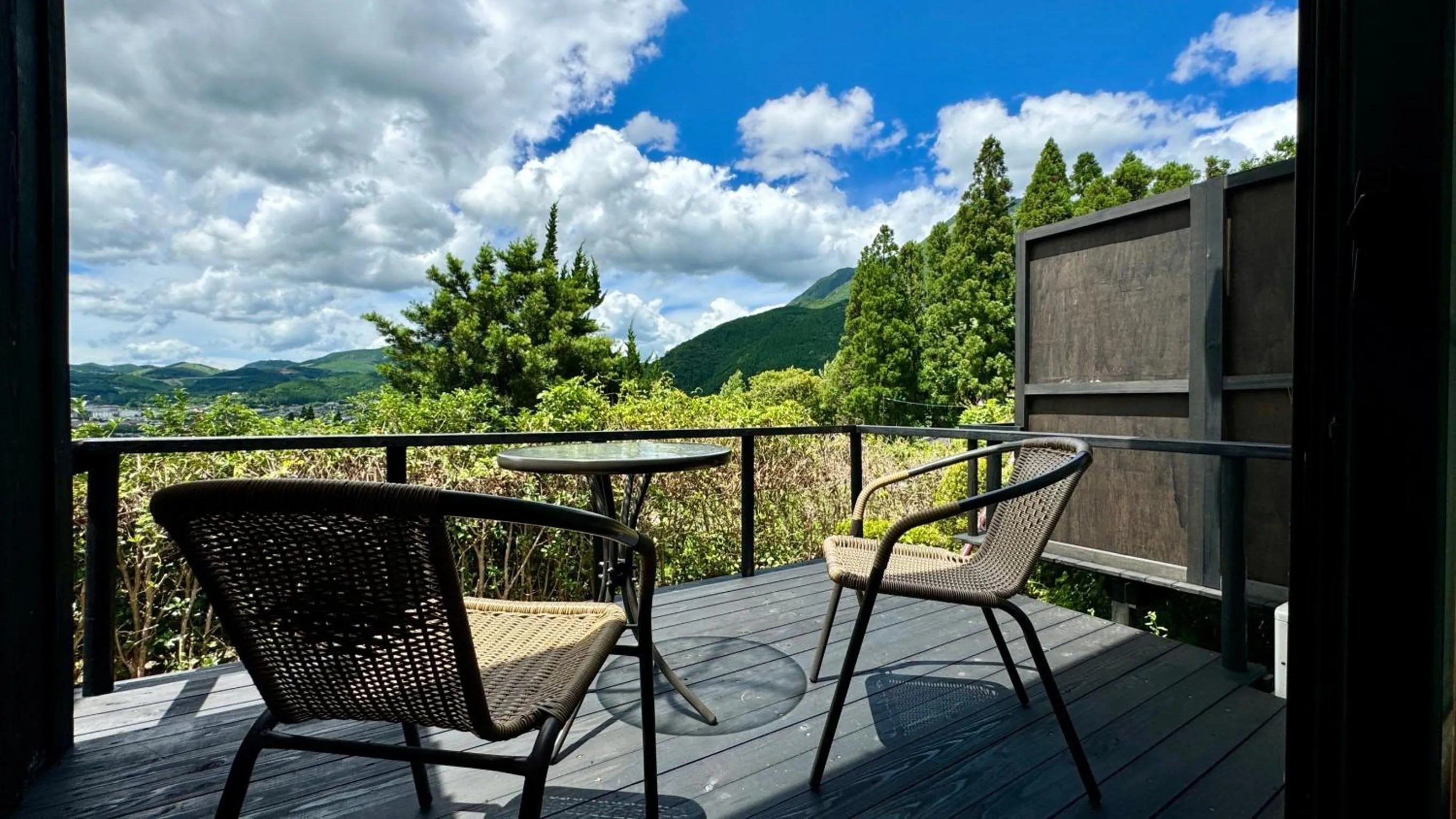 Balcony/Terrace in Yufuin Hoshinosato