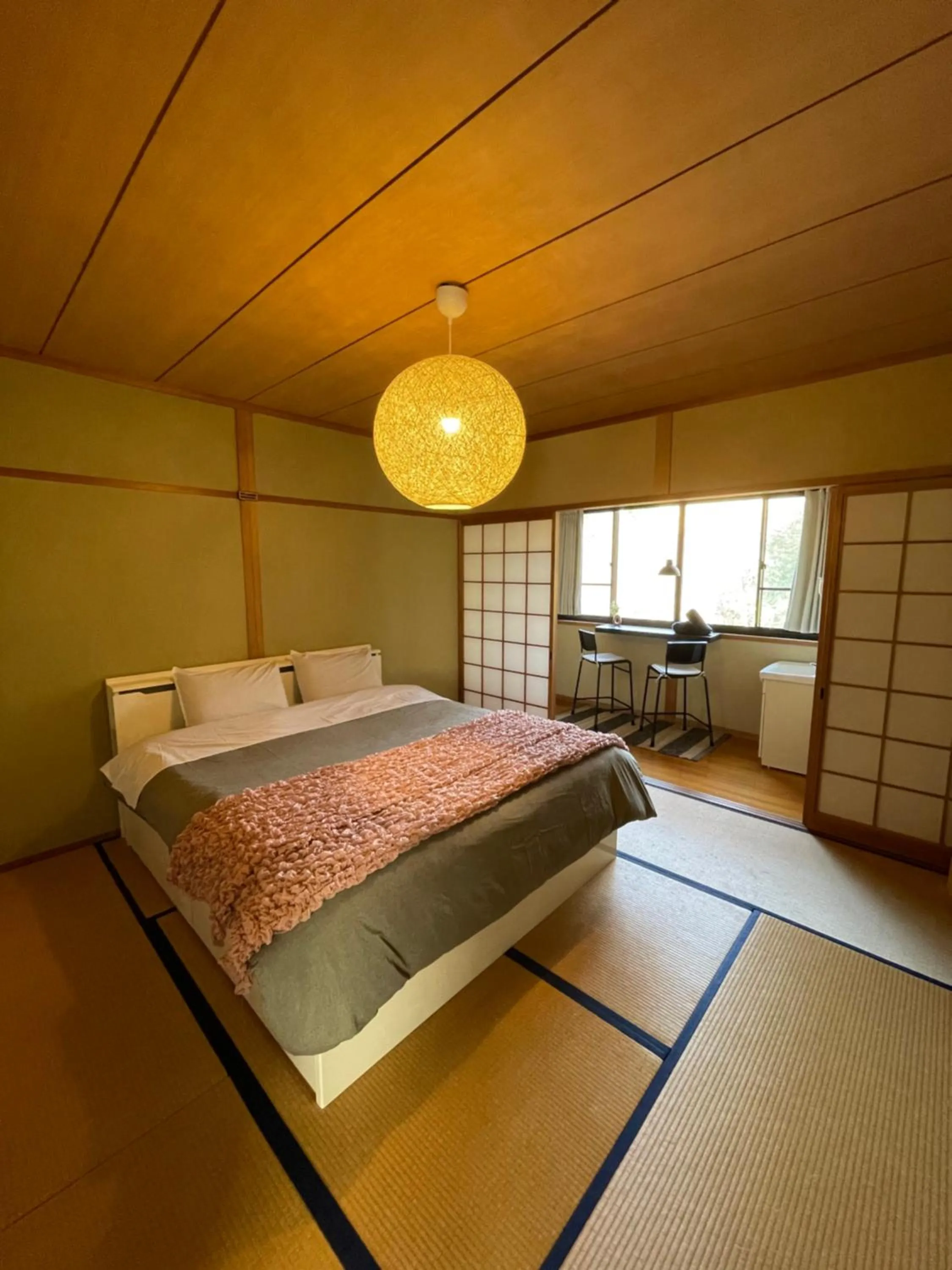 Bed in Yufuin Hoshinosato