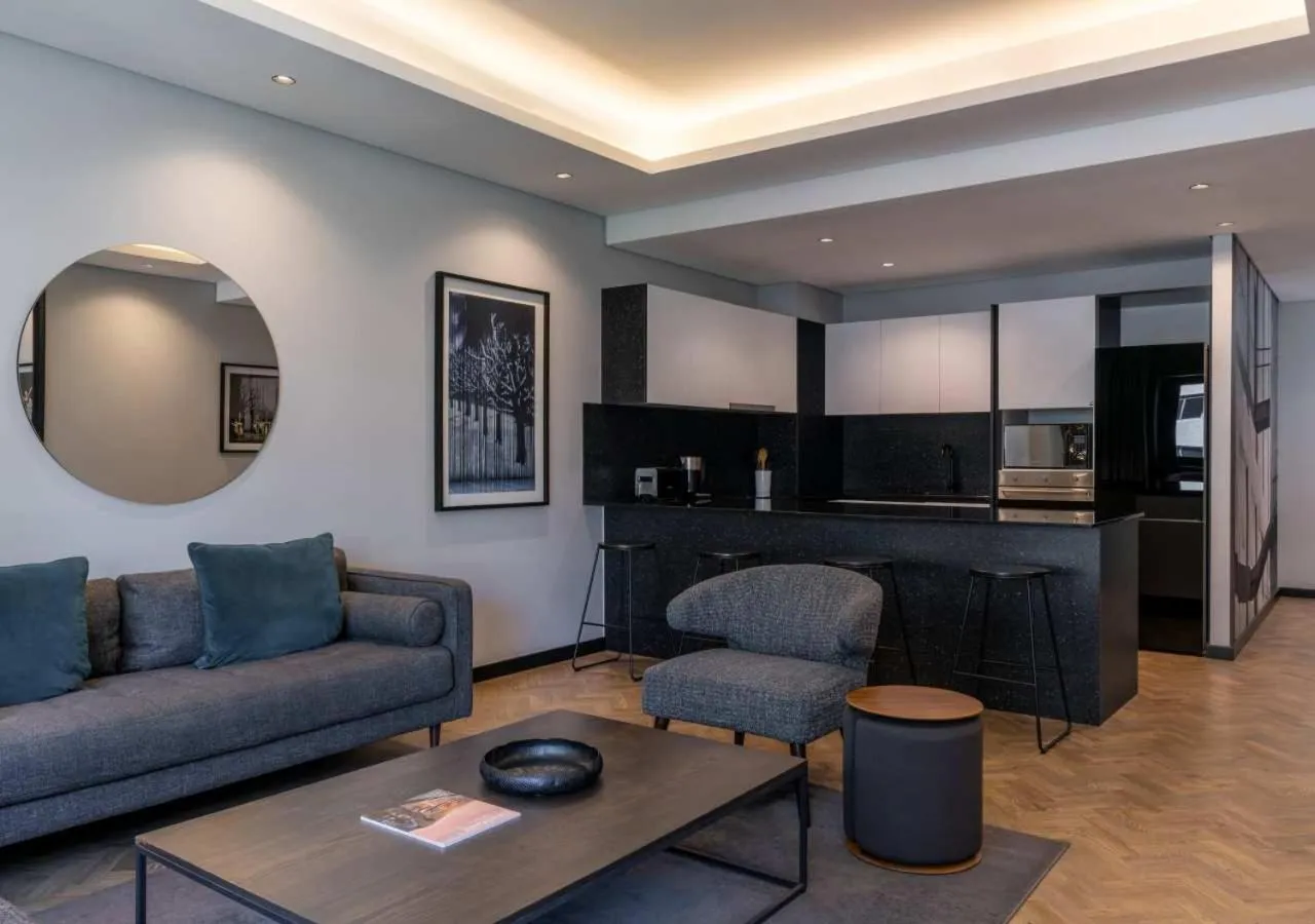 Living room in The Onyx Apartment Hotel by NEWMARK