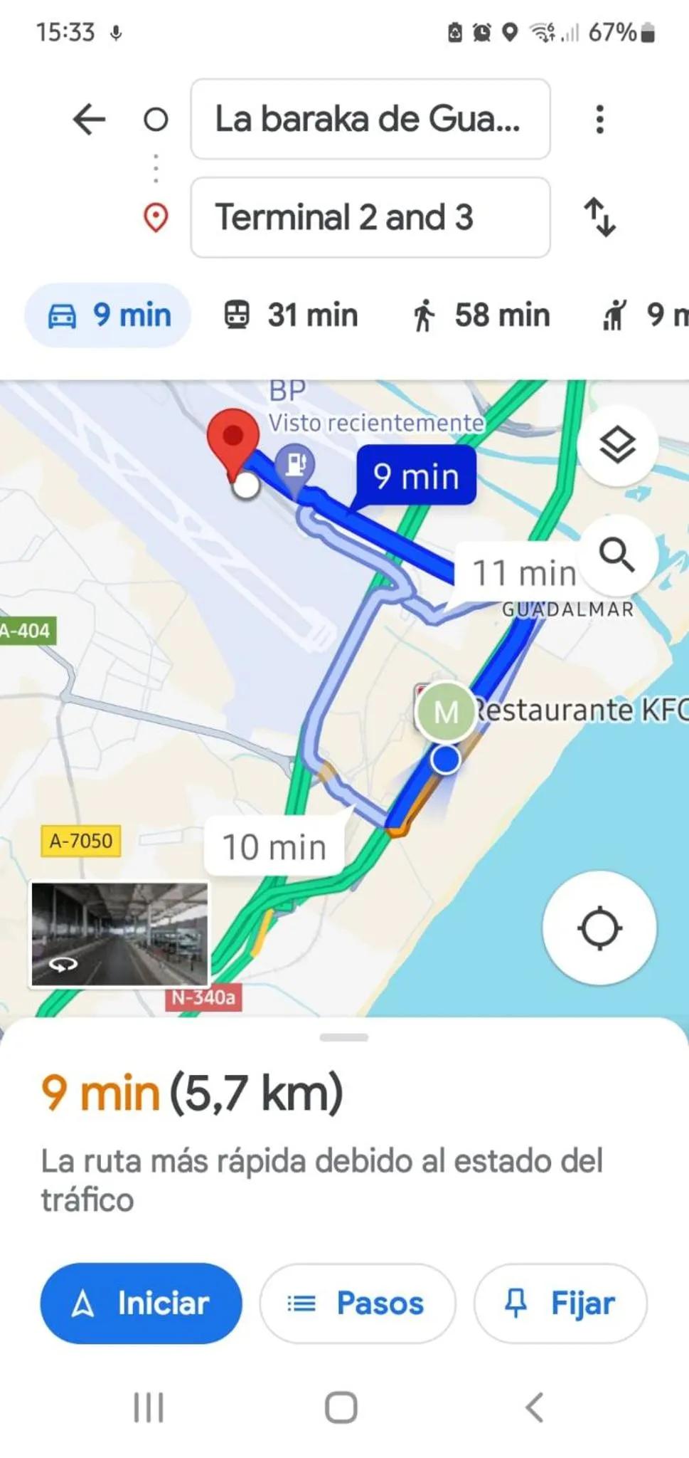 Property building in La Baraka de Guadalmar B&B Aeropuerto