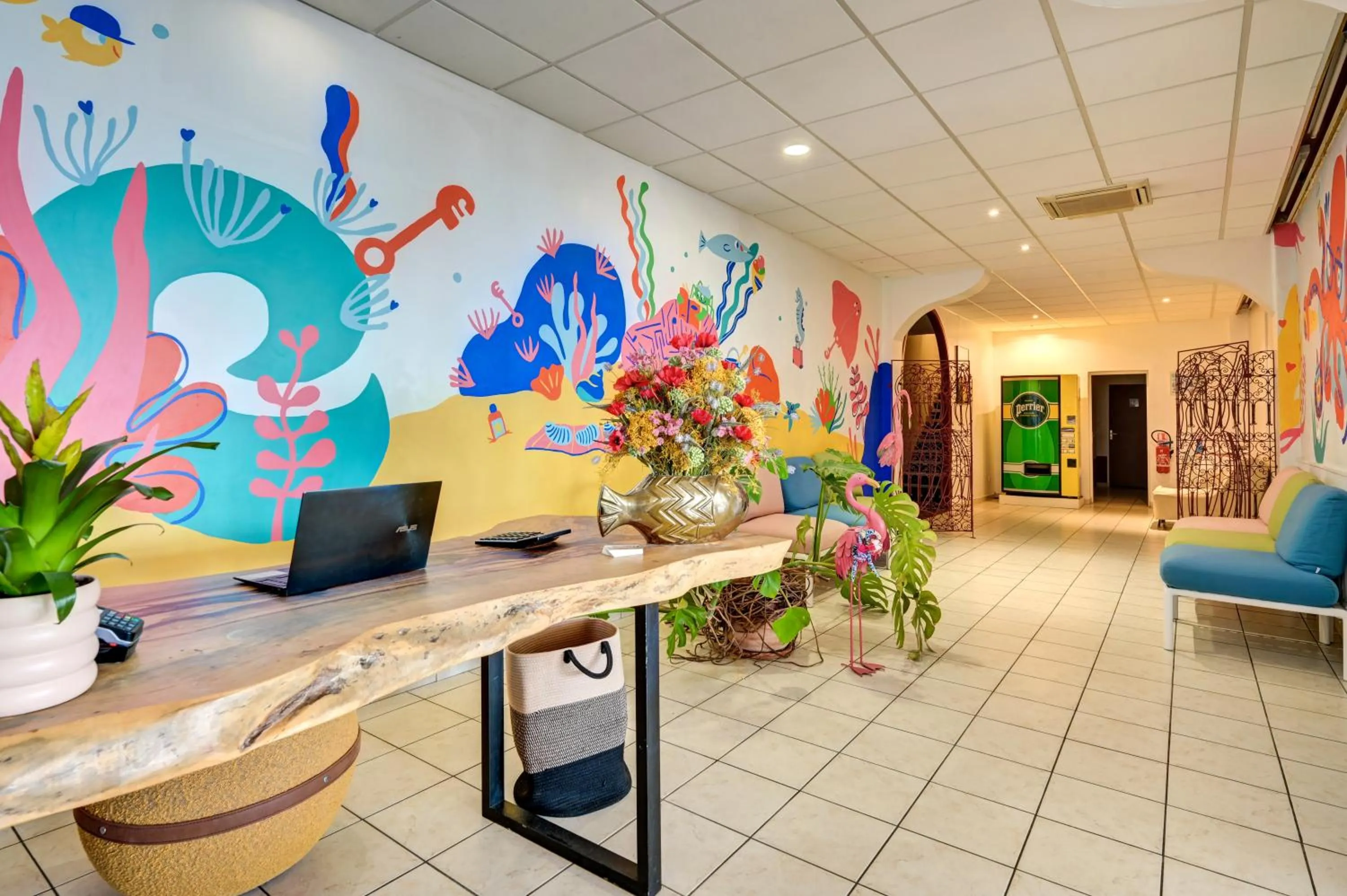 Lobby or reception in Hotel Camille