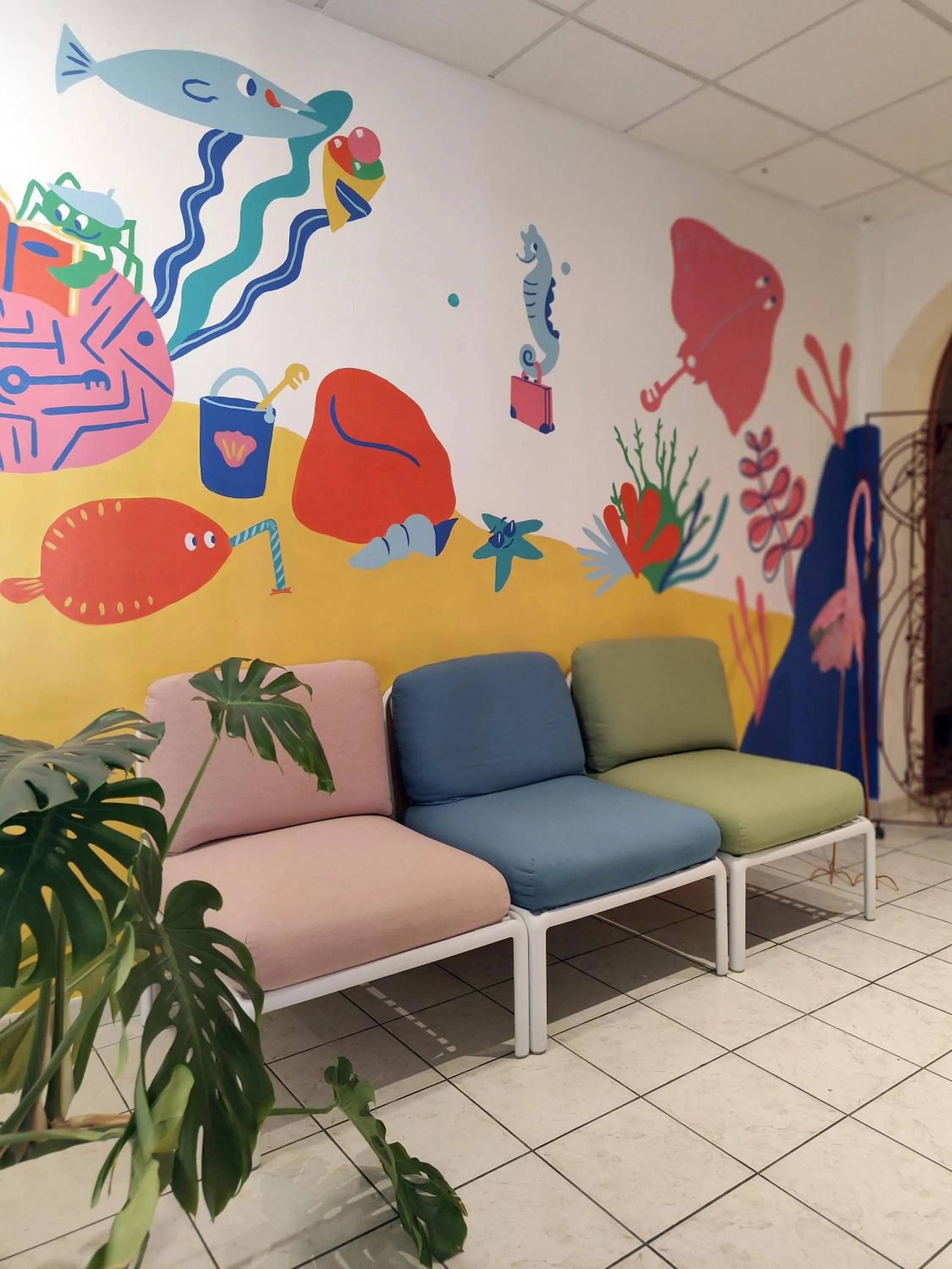 Living room in Hotel Camille