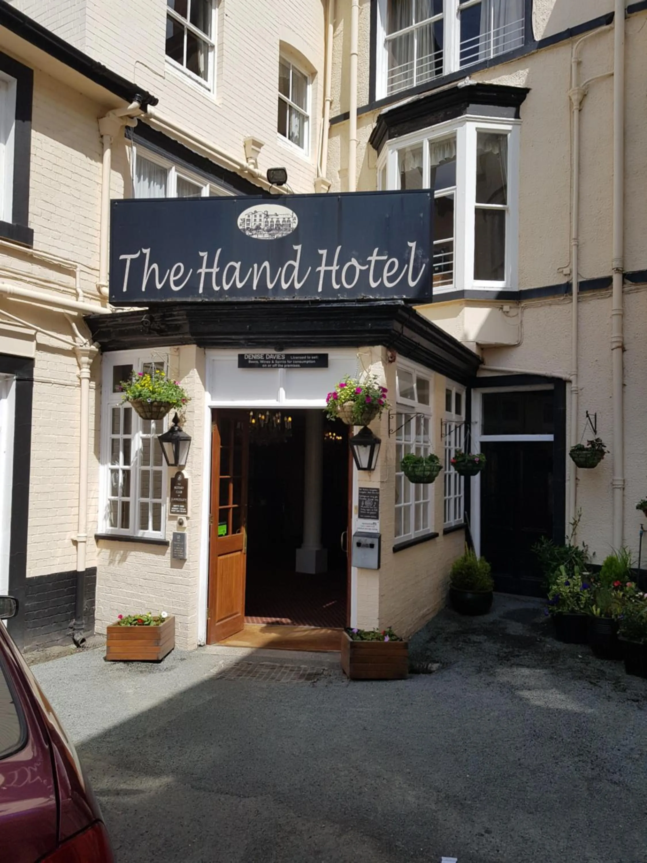 Facade/entrance in The Hand Hotel Llangollen by Compass Hospitality