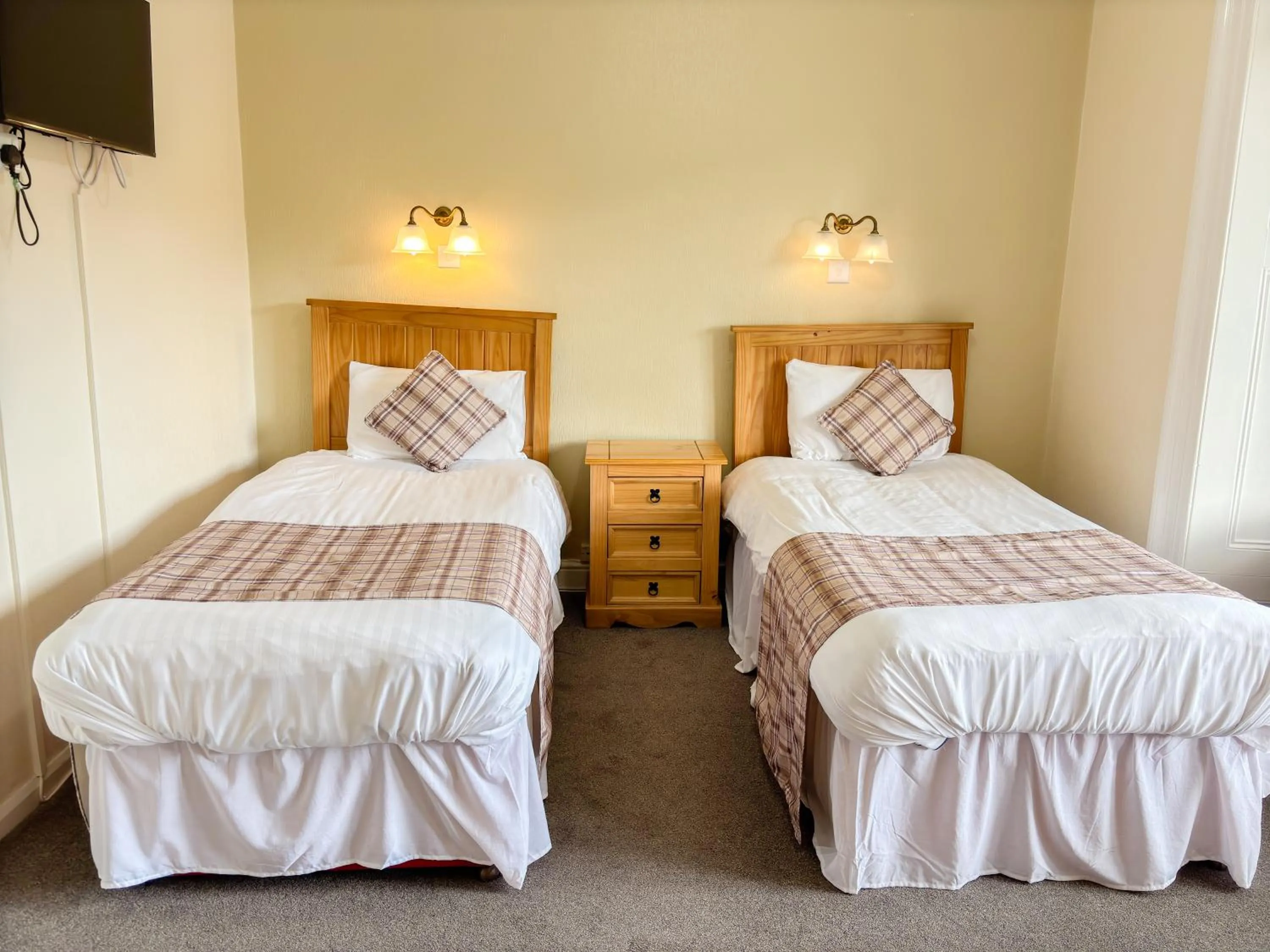 Bed in The Hand Hotel Llangollen by Compass Hospitality